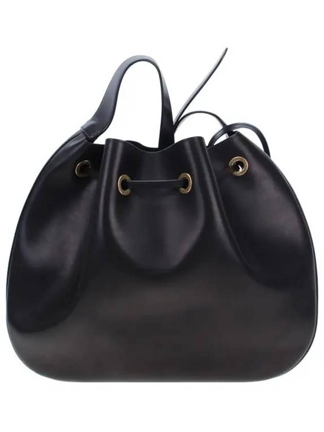 Luxury Saint Laurent Monogram Leather Shoulder Bag Black