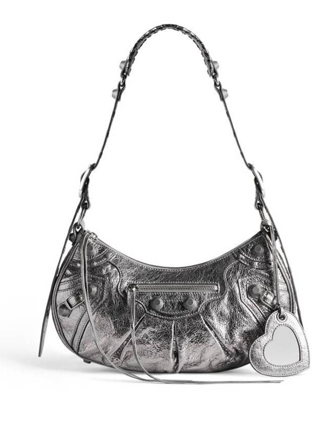 Luxury Balenciaga Le Cagole Small Shoulder Bag Silver