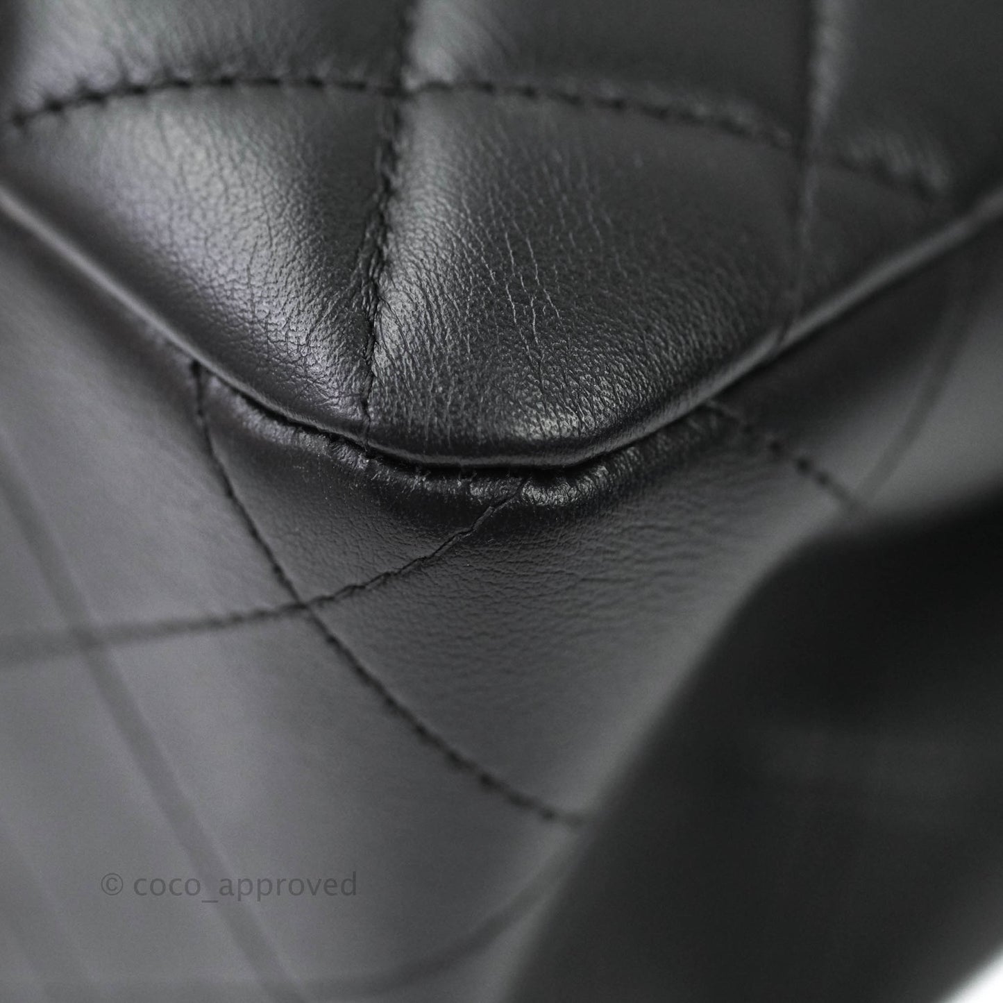 Chanel Quilted Timeless Tote Black Calfskin Gold Hardware