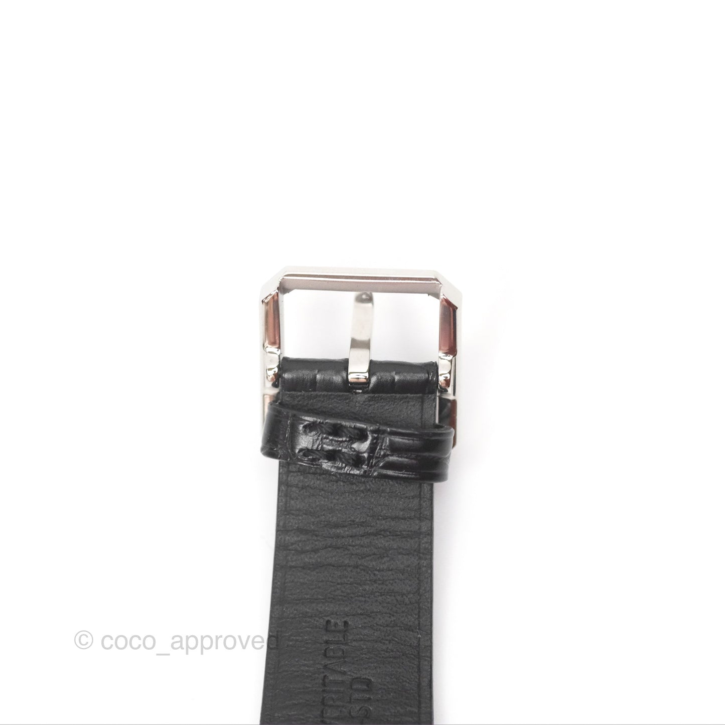 Chanel Boy Friend Watch Black Leather Silver Hardware