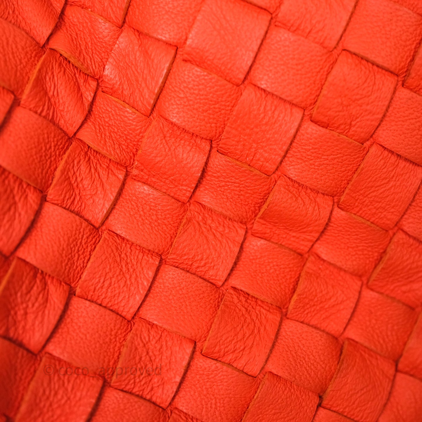 Bottega Veneta Nappa Intrecciato Parachute Tote Bag Orange