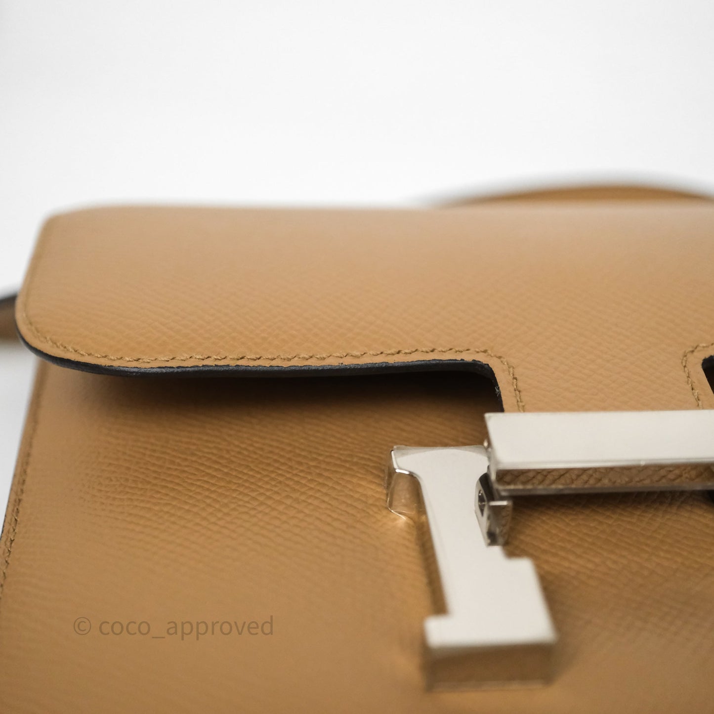 Hermès Constance Mini 18cm Chai 0M Epsom Palladium Hardware