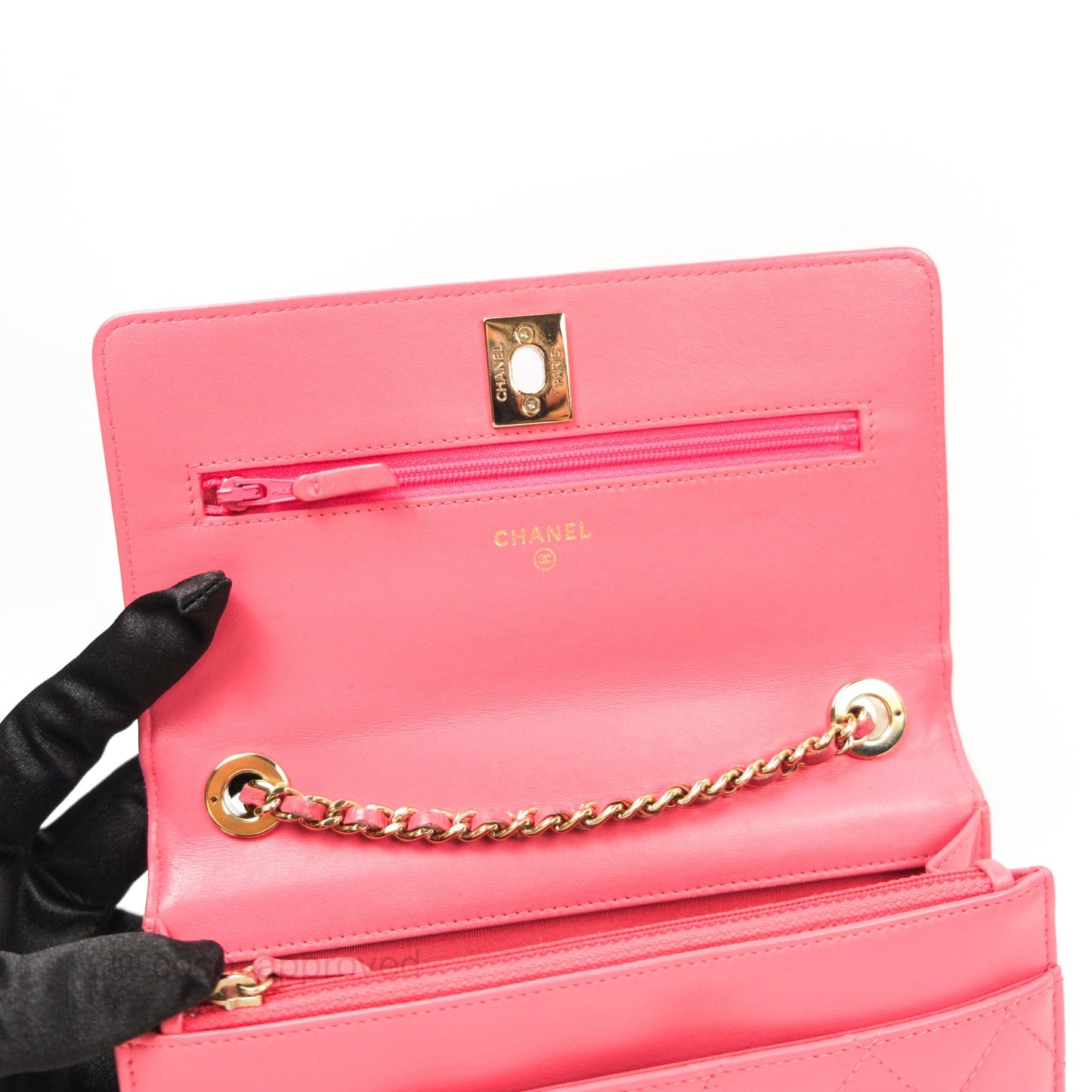 Chanel Trendy CC WOC Pink Lambskin Gold Hardware