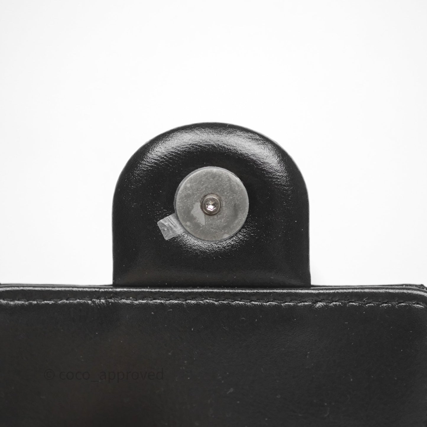 Chanel 25 Mini Black Shiny Crumpled Calfskin Mixed Hardware