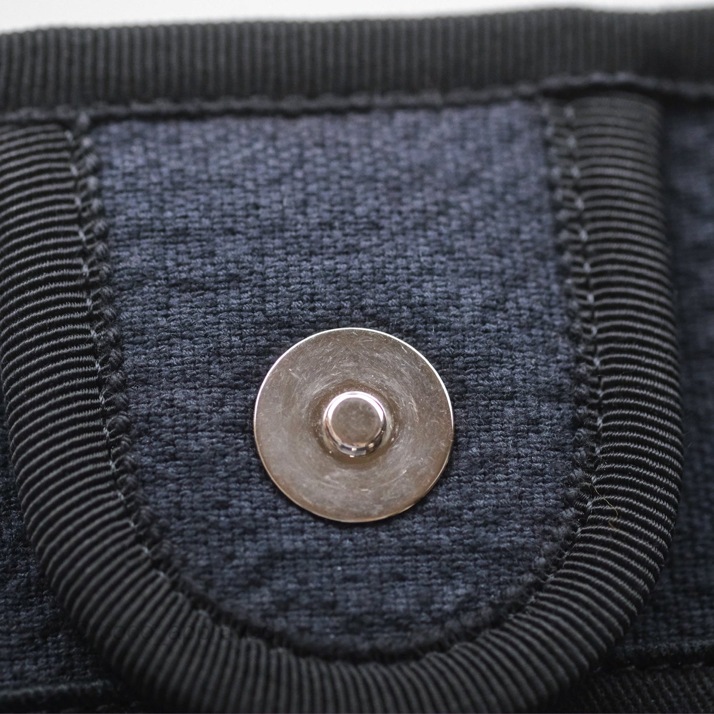 Chanel Medium Deauville Navy Canvas Silver Hardware
