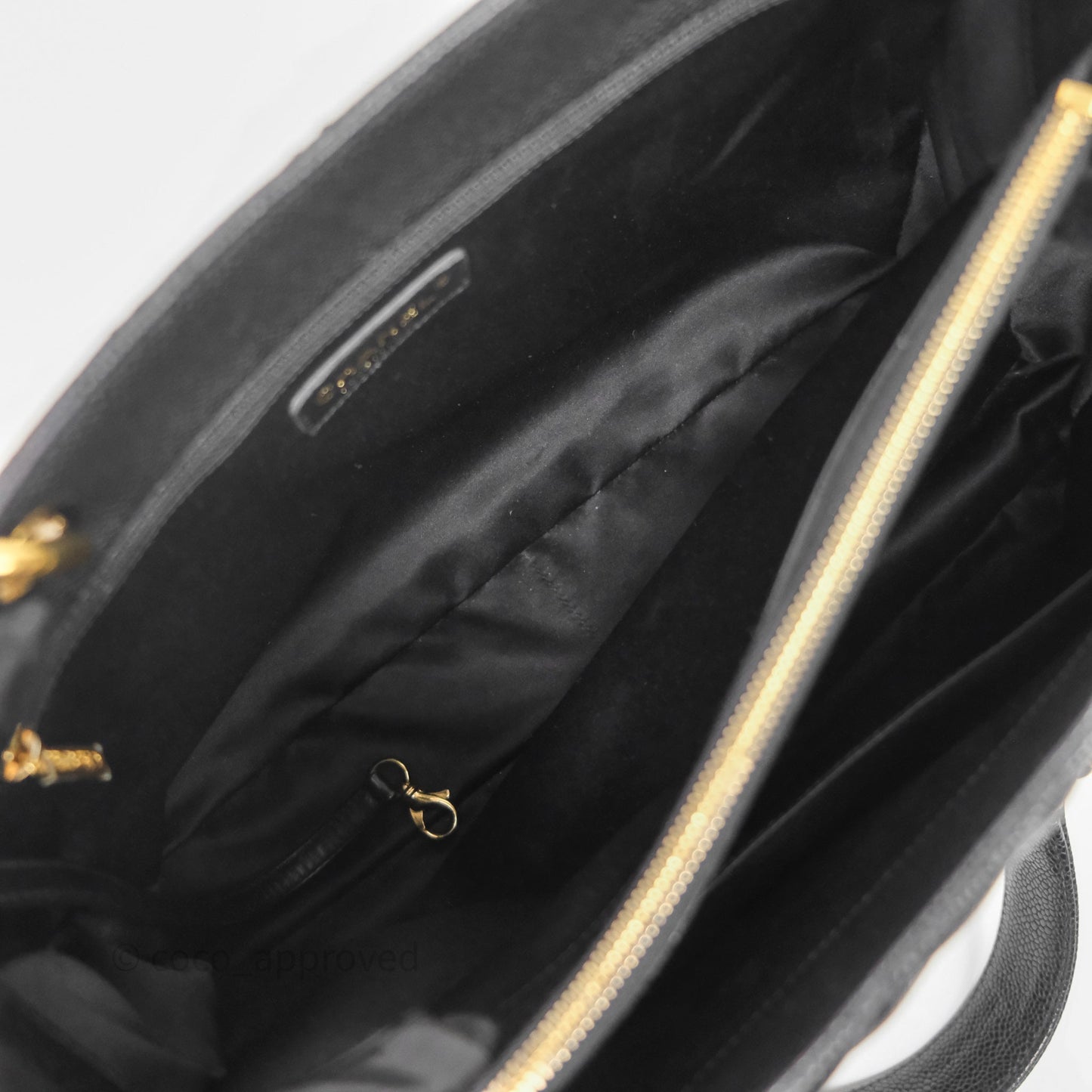 Chanel GST Black Caviar Gold Hardware