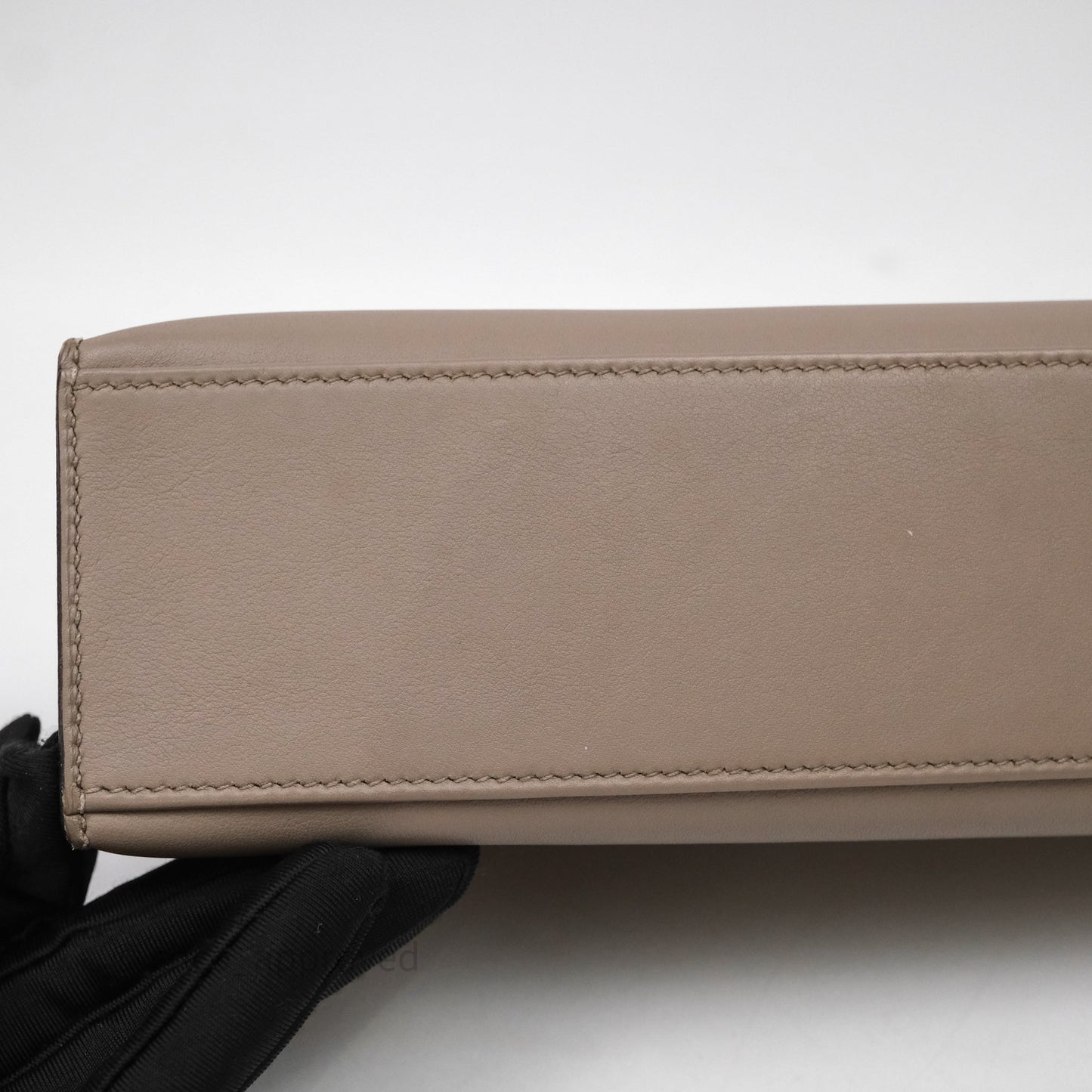 Hermès Kelly Pochette Gris Asphalte M8 Swift Gold Hardware