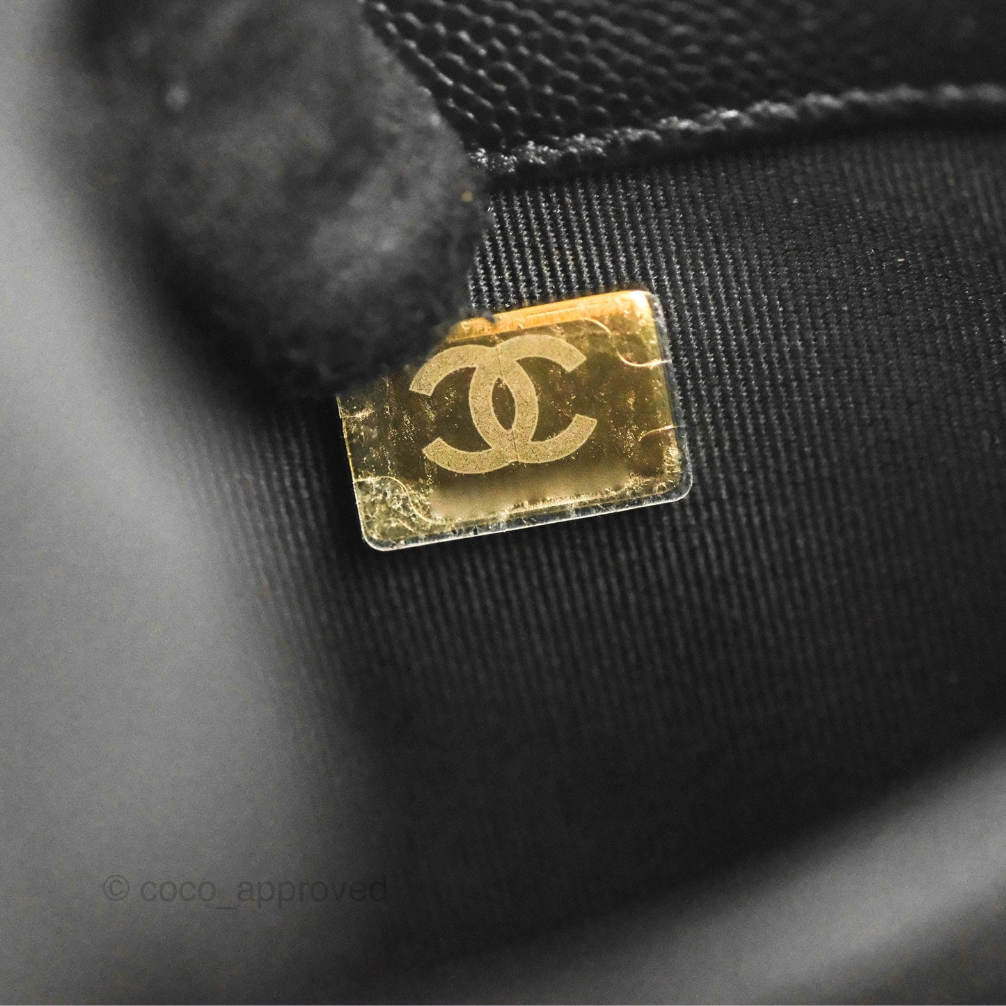 Chanel Mini Messenger Black Caviar Bag 23P