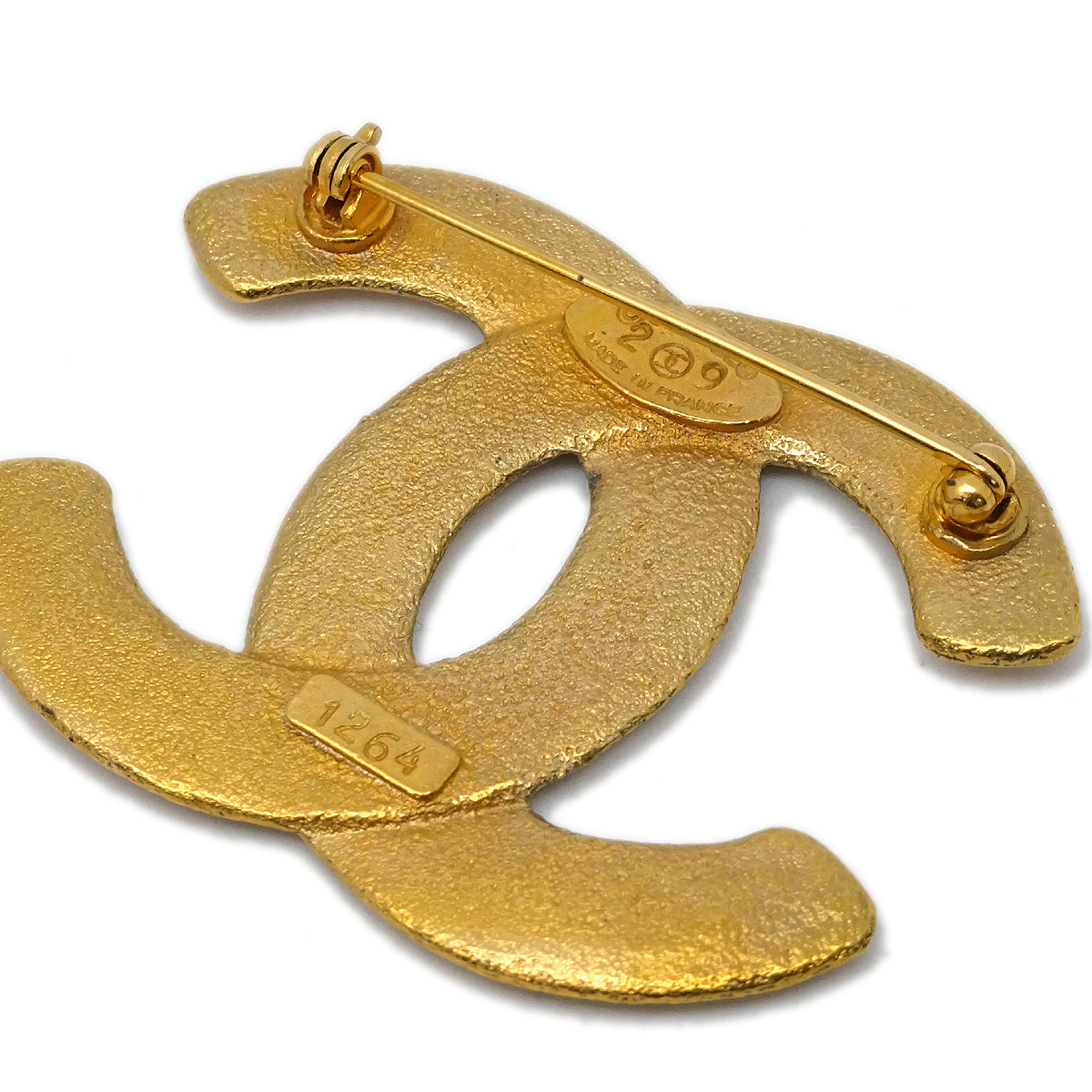 Luxury Chanel CC Brooch Pin Gold 29/1264