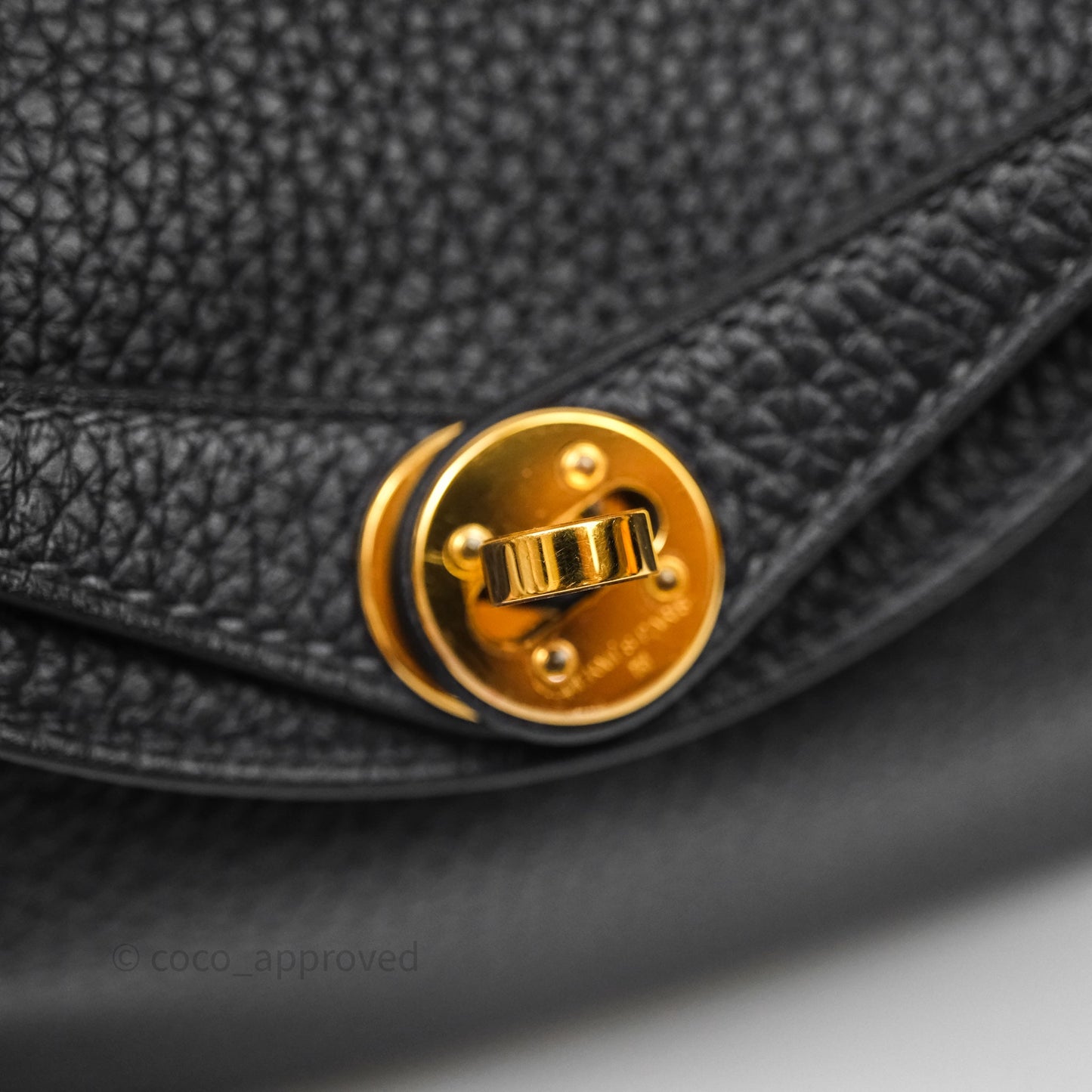 Hermès Mini Lindy 20 Caban 3Y Clemence Gold Hardware