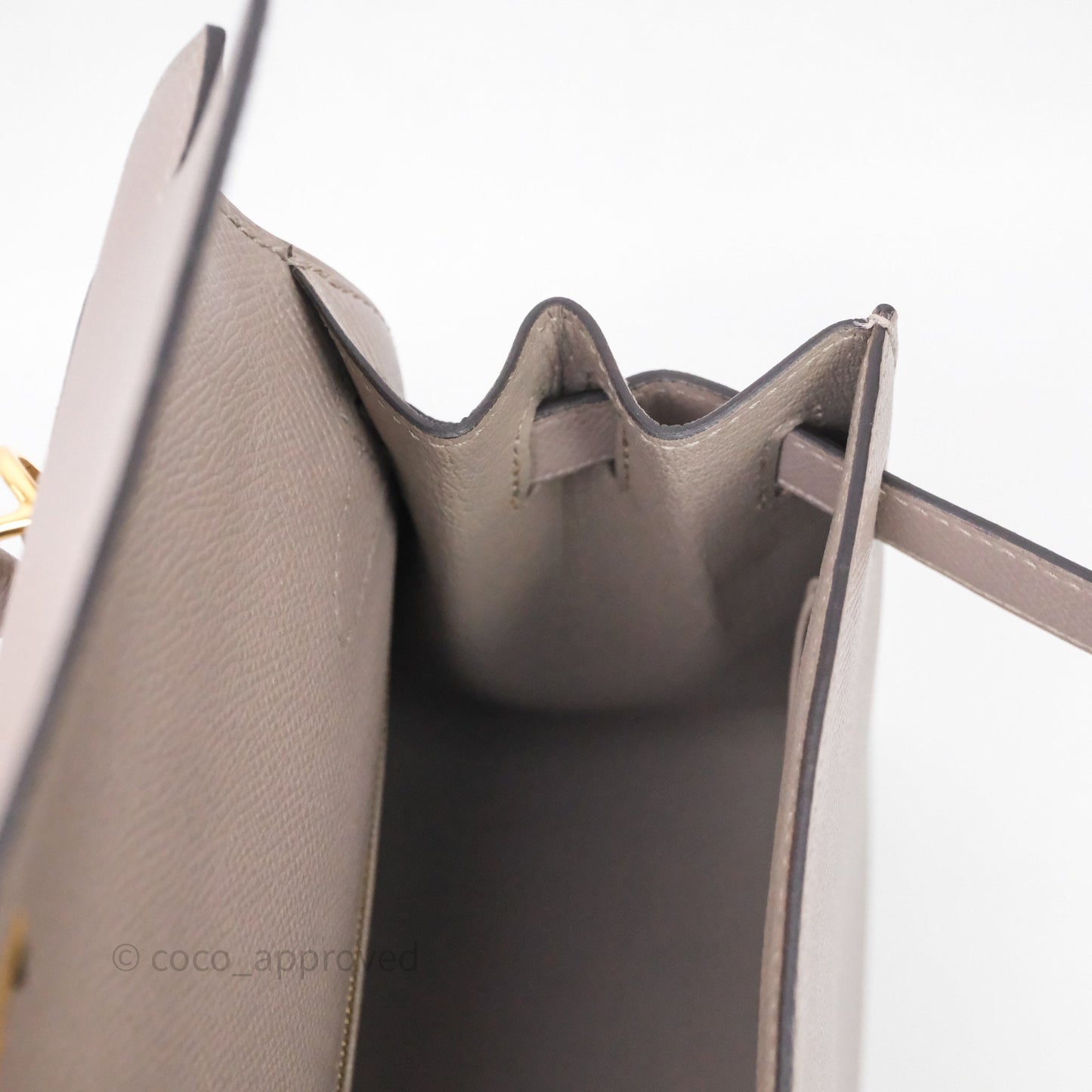 Hermes Kelly 28 Gris Asphalte Epsom Gold Hardware