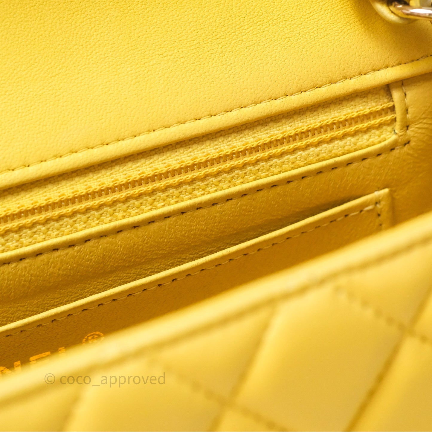 Chanel Quilted Mini Rectangular Flap Tri-Color Orange/Yellow/Pink Lambskin Gold Hardware