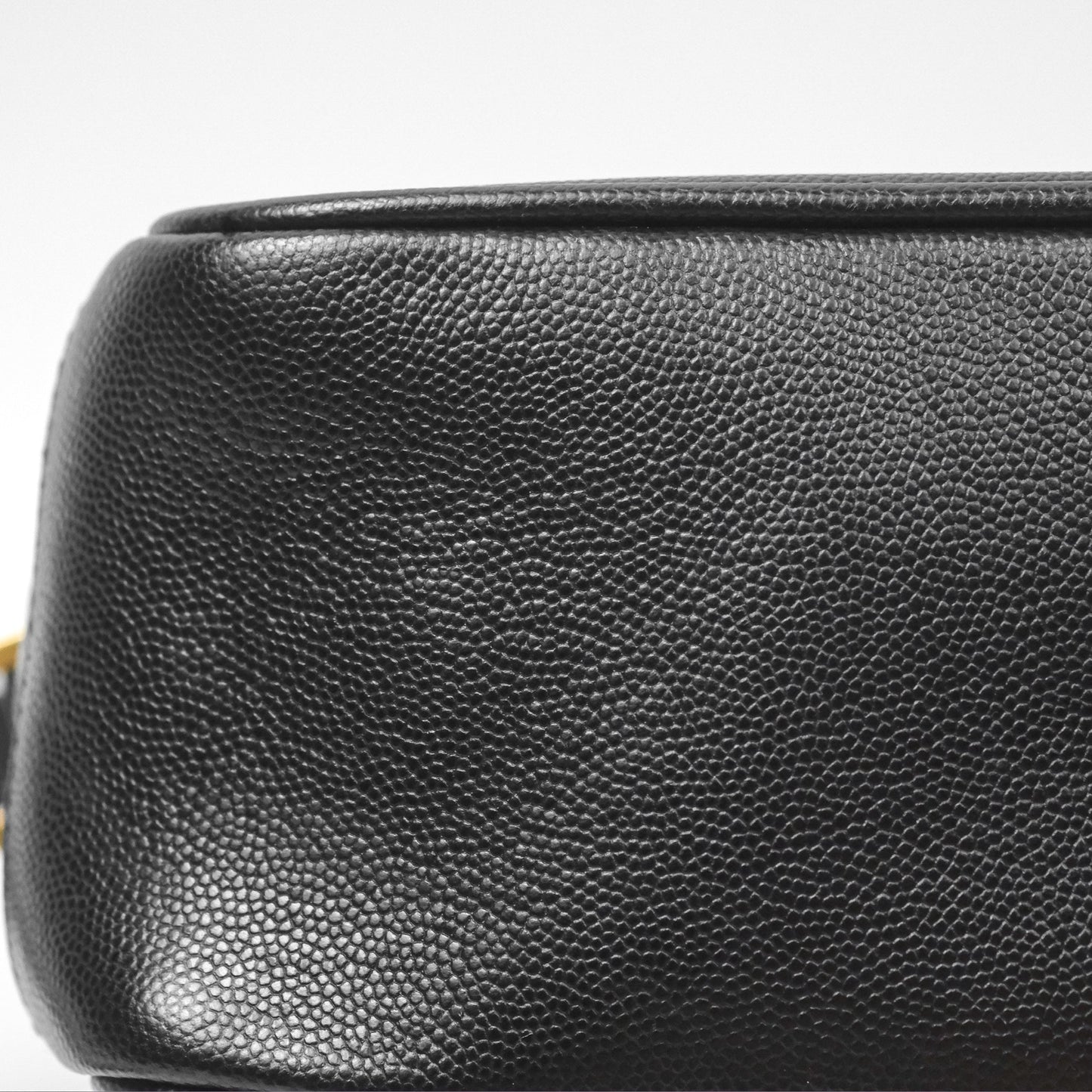 Saint Laurent 80's Vanity Bag Quilted Black Grained Calfskin