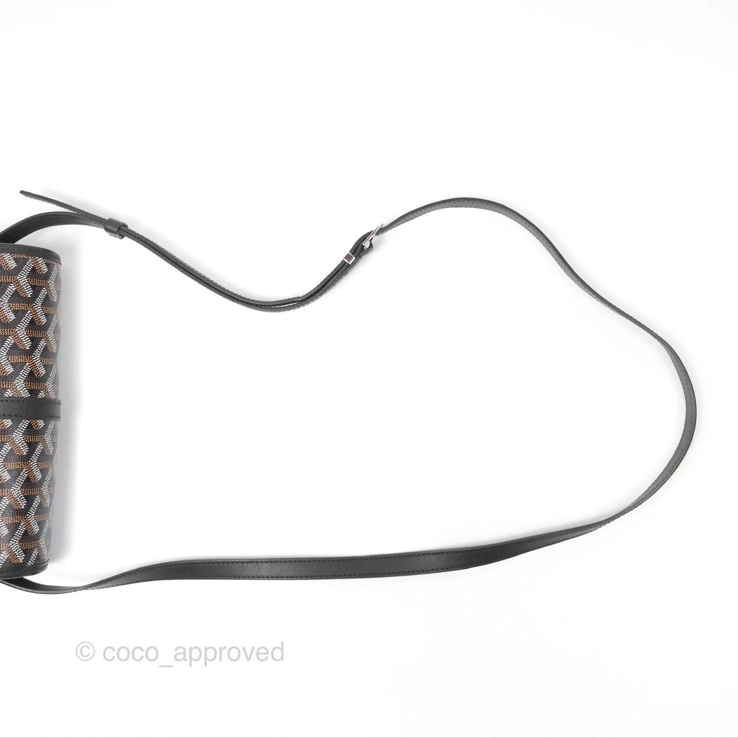 Goyard Belvedere II PM Messenger Bag Black Goyardine
