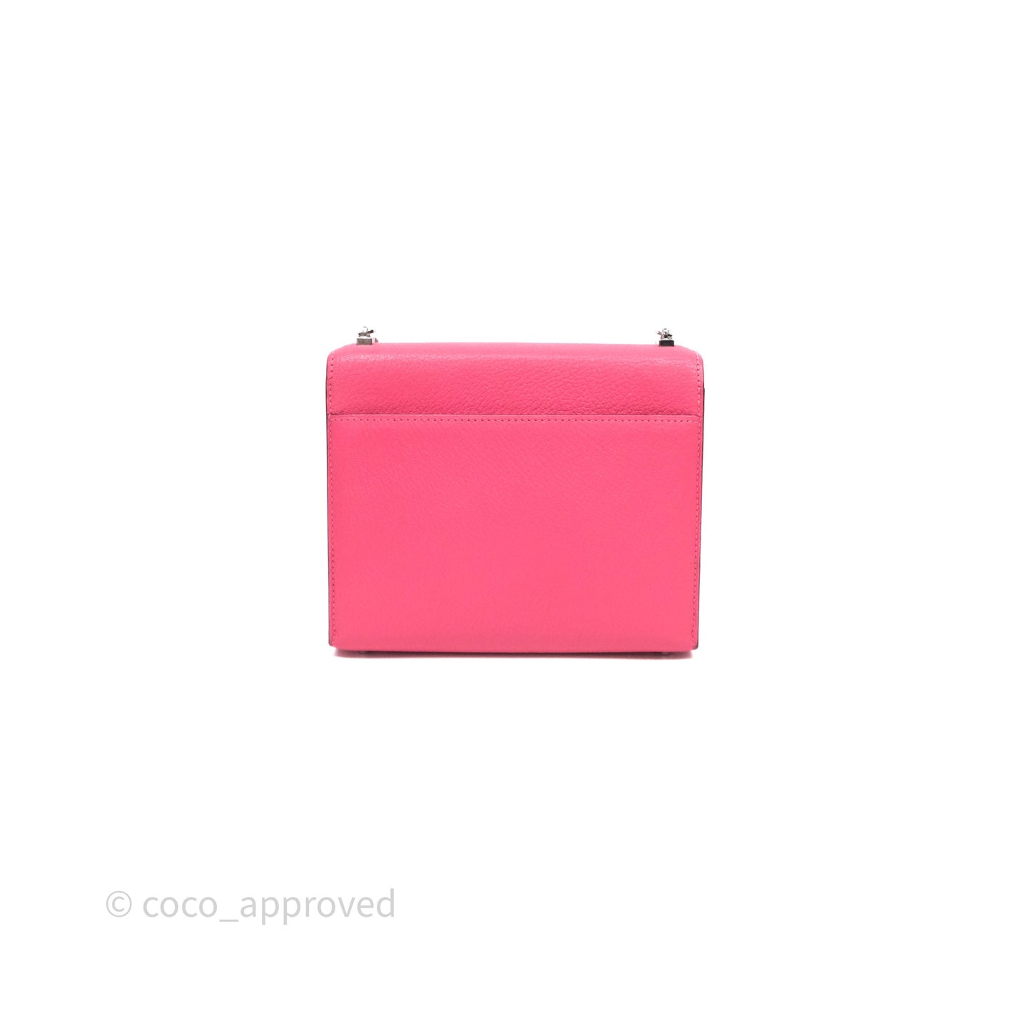 Hermès Mini Verrou Chaine Bag Rose Lipstick U5 Chevre Mysore Palladium Hardware