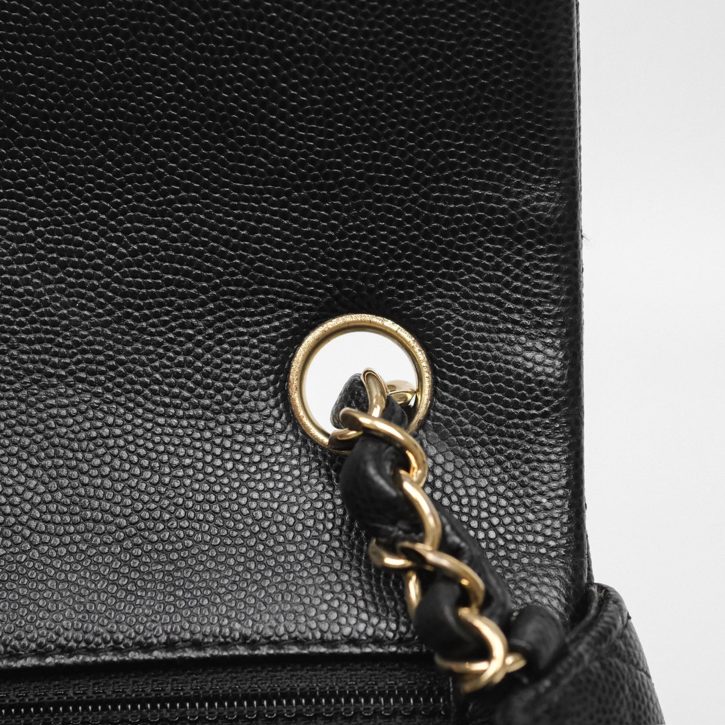 Chanel Mini Rectangular Quilted Black Caviar Gold Hardware