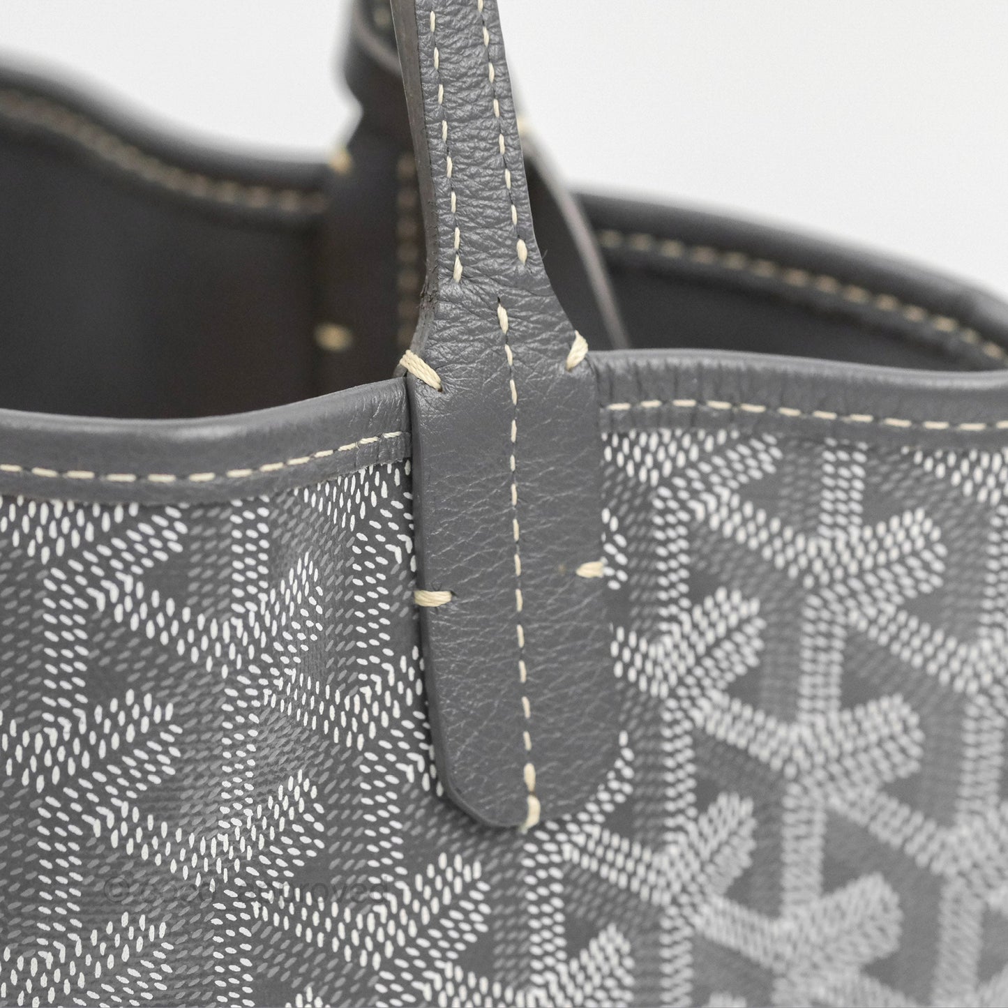 Goyard Anjou Mini Bag Goyardine Canvas Grey