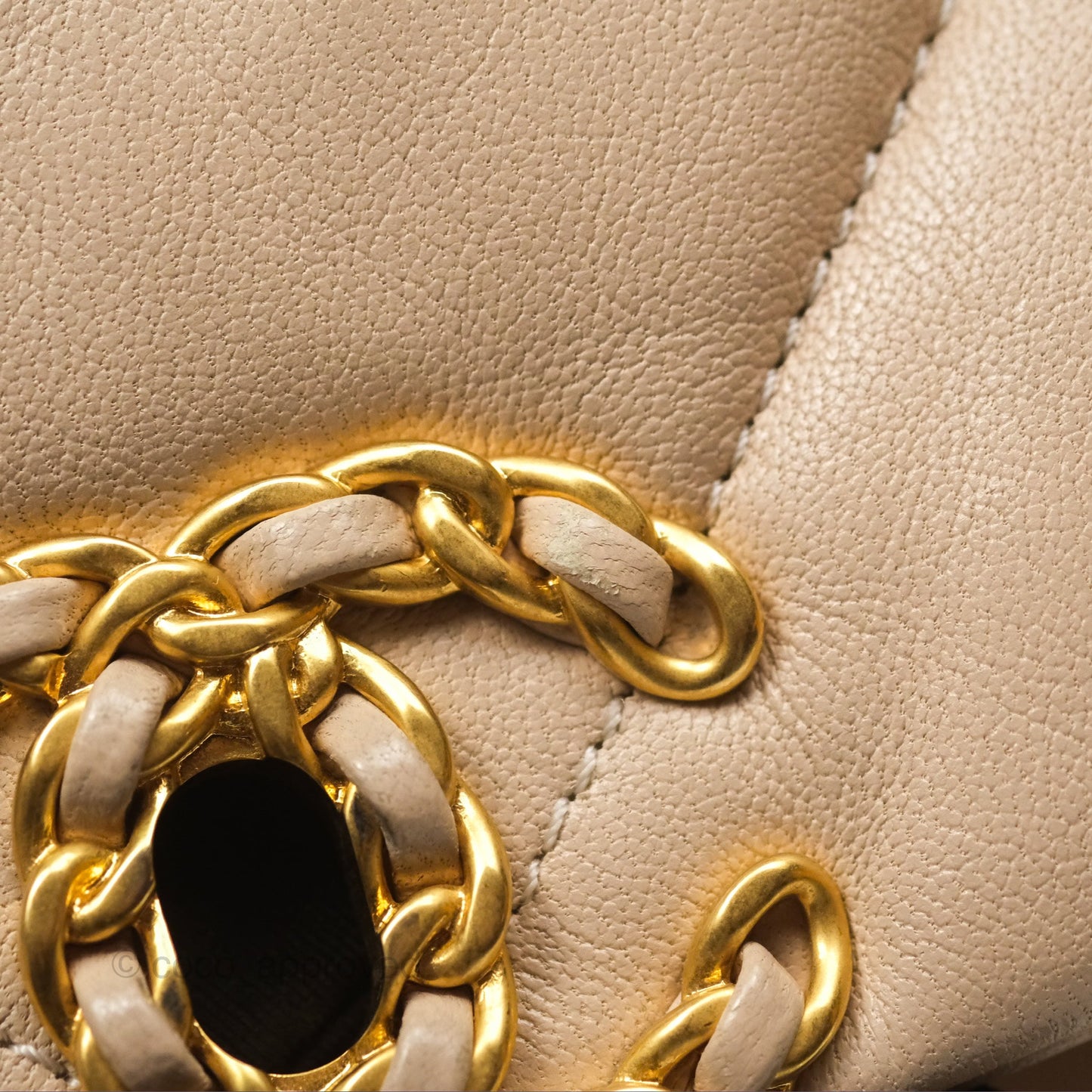 Chanel 19 Small Beige Mixed Hardware