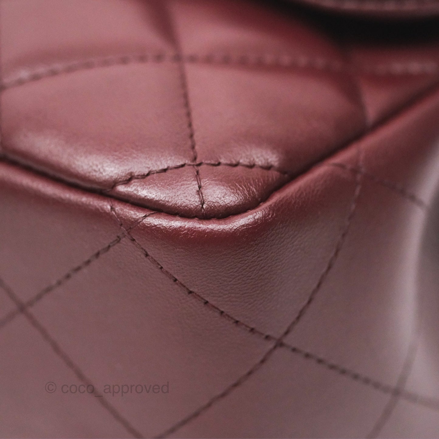 Chanel Jumbo Double Flap Burgundy Lambskin Gold Hardware
