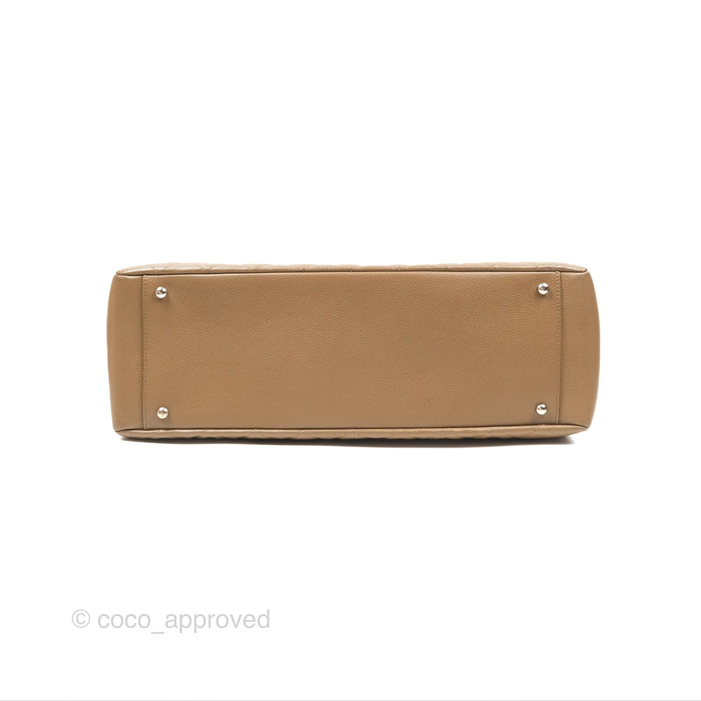 Chanel XL GST Brown Taupe Caviar Silver Hardware