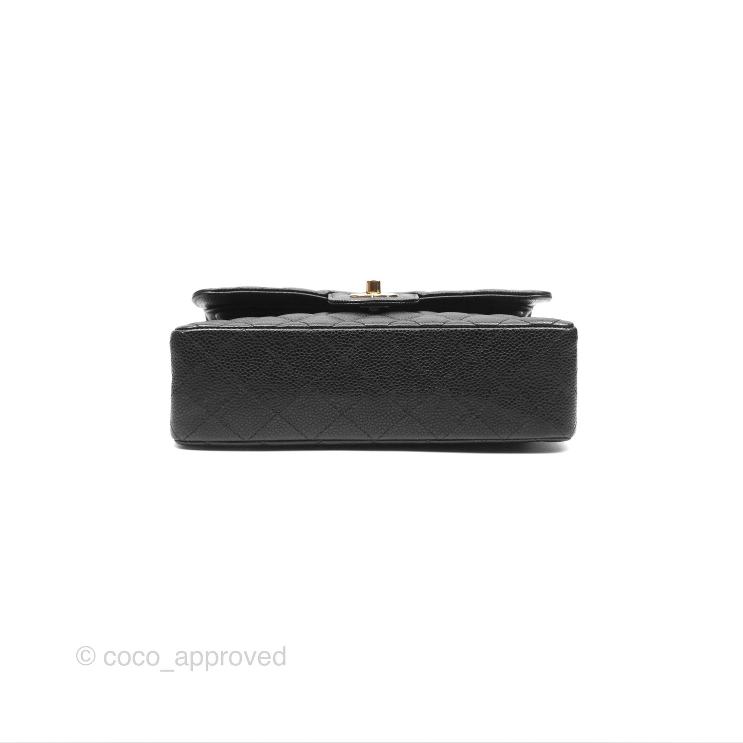 Chanel Small S/M Classic Flap Quilted Black Caviar Gold Hardware