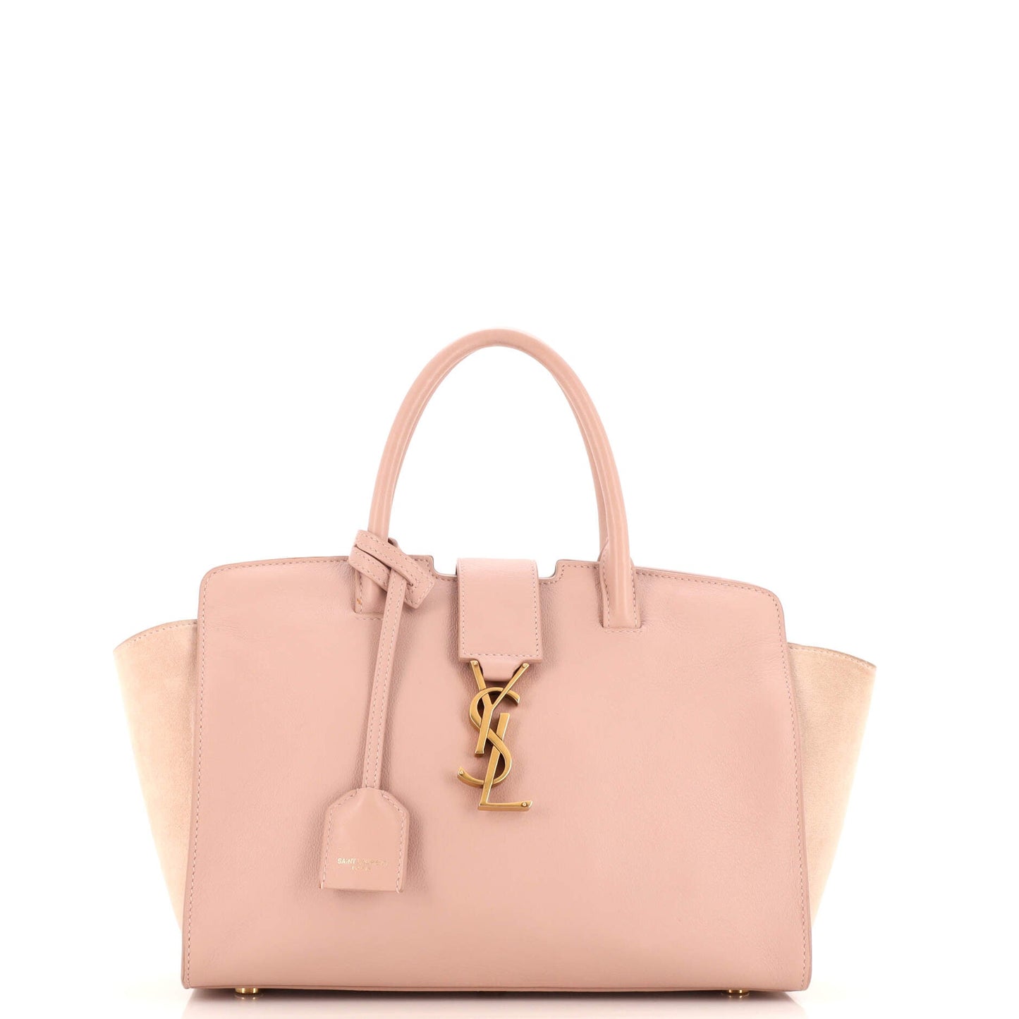 Luxury Saint Laurent Monogram Cabas Downtown Leather with Suede Baby