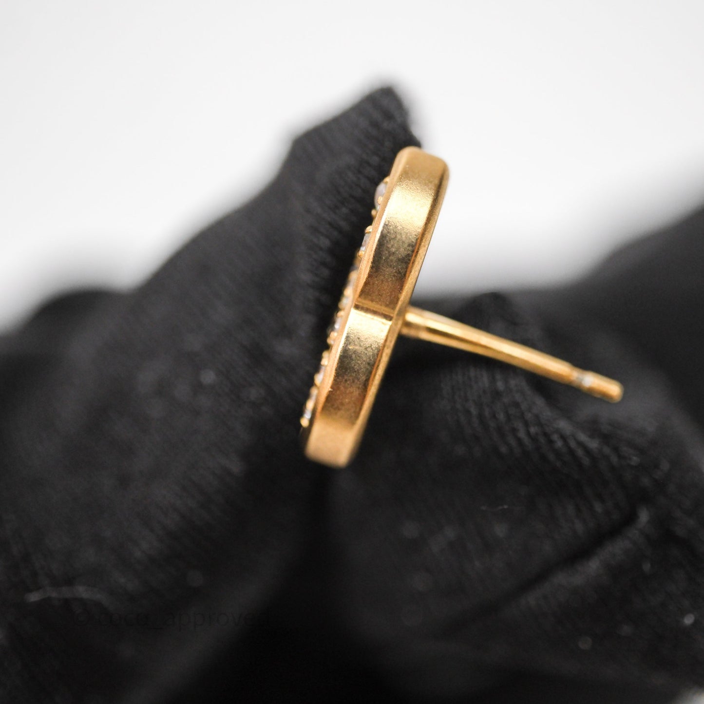 Chanel Crystal CC Earrings Gold Tone 21C