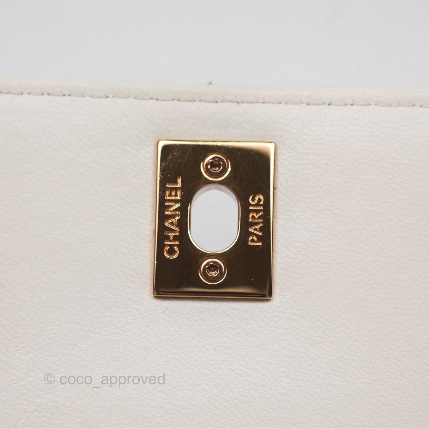 Chanel Mini Quilted Trendy CC Clutch With Chain White Lambskin Rose Gold Hardware