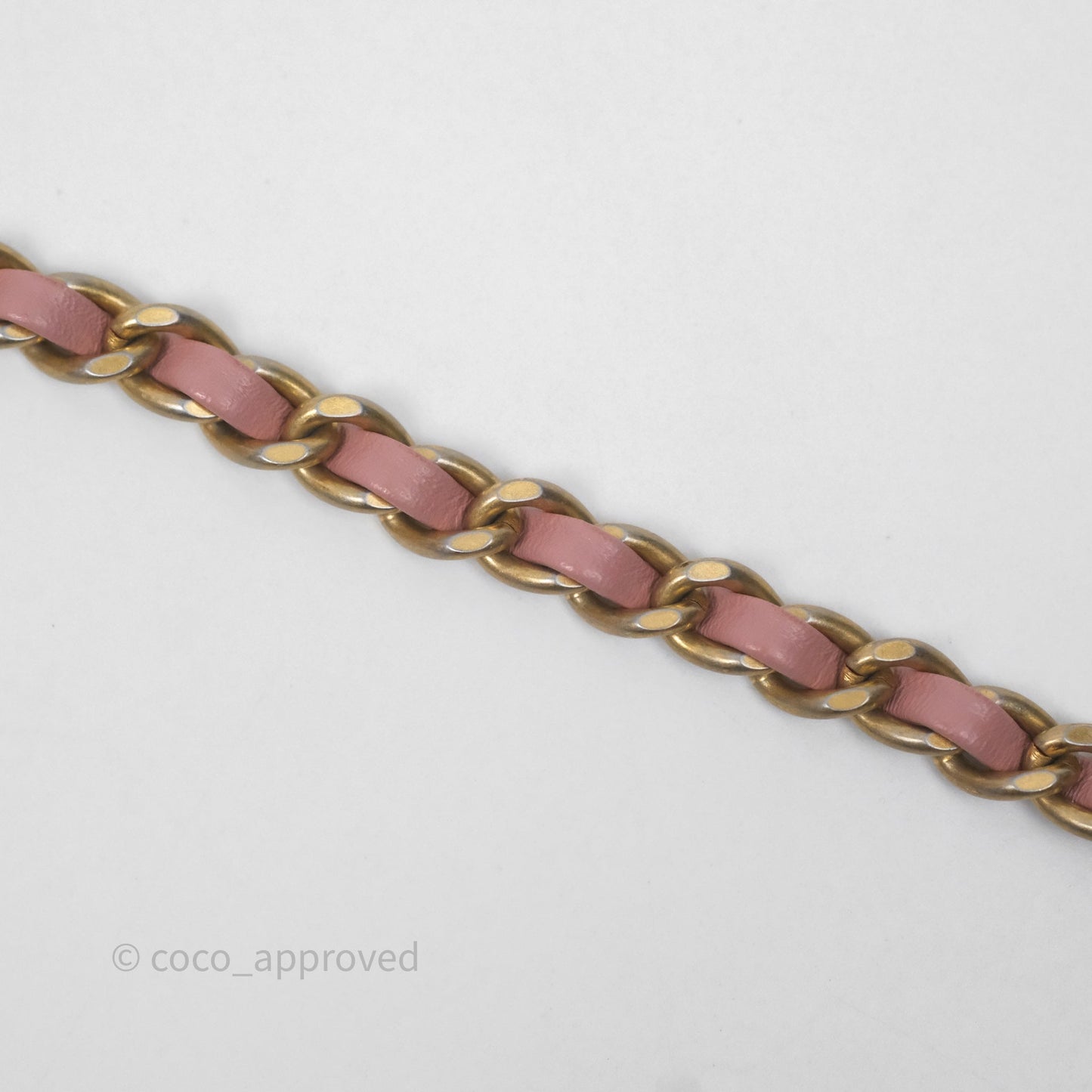 Chanel Mini Rectangular Pearl Crush Dusty Pink Lambskin Aged Gold Hardware