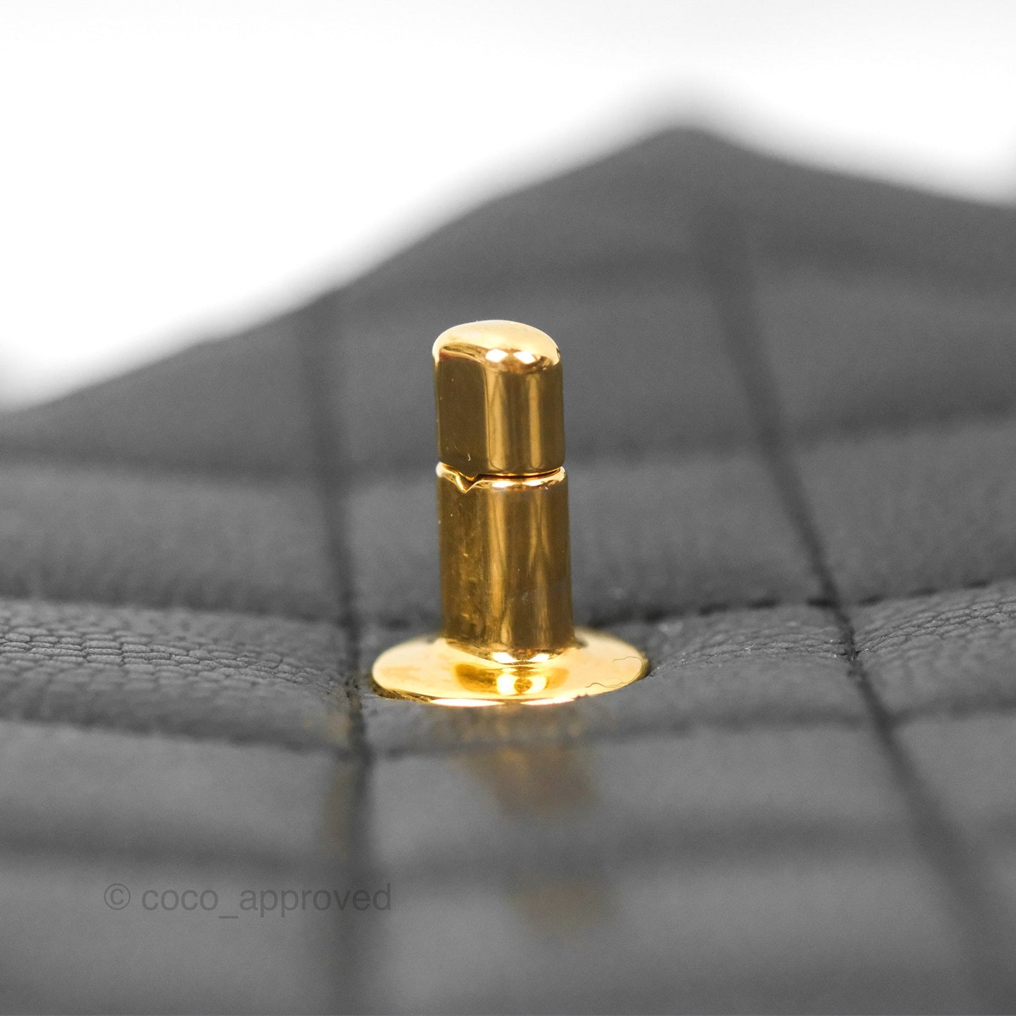 Chanel Shoulder Vintage Black Caviar 24K Gold Hardware