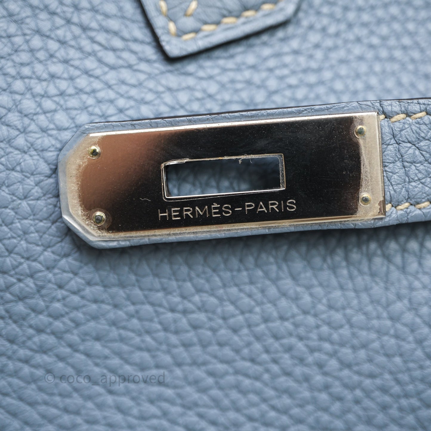 Hermès Birkin 35 Blue Ciel Togo Palladium Hardware