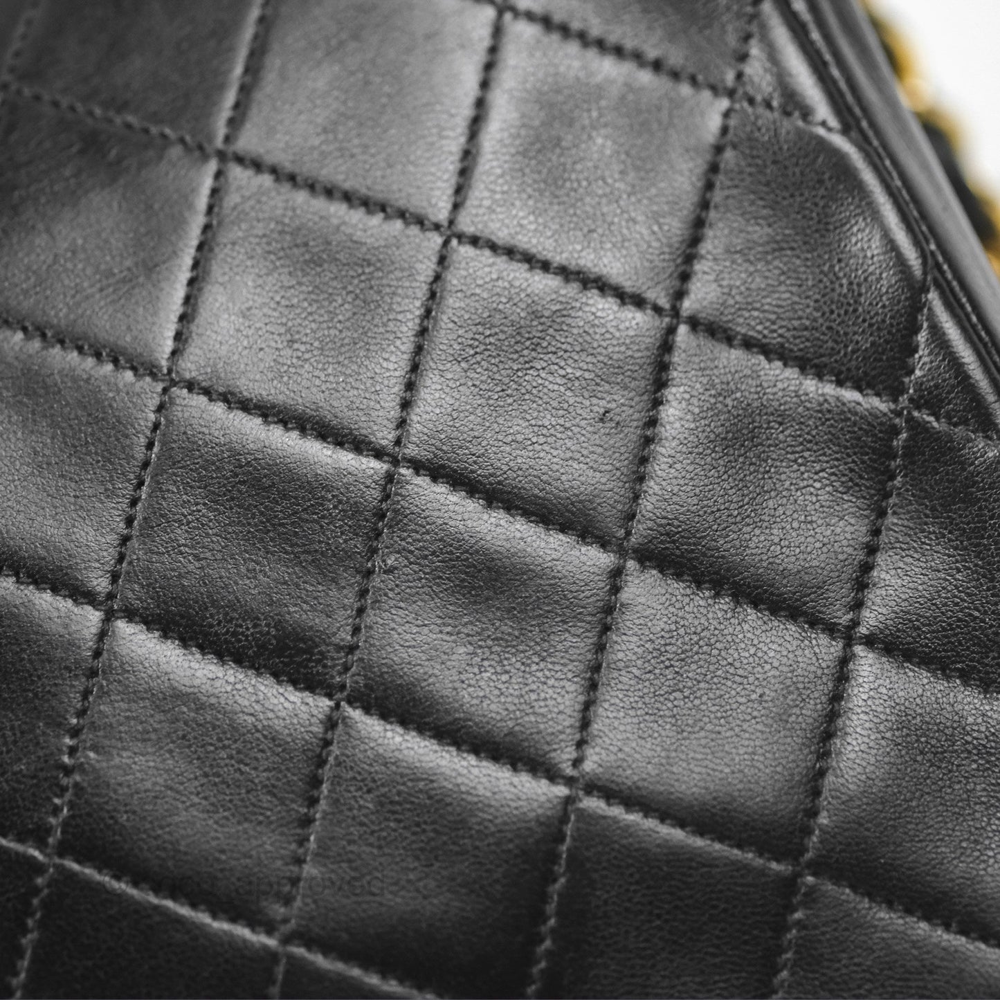 Chanel Vintage Mini Circled CC Flap Bag Black Lambskin 24K Gold Hardware