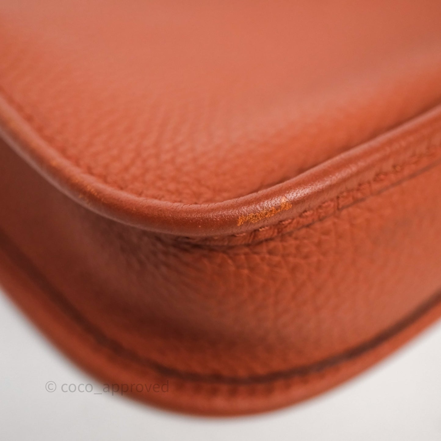 Hermès Mini Evelyne 16 Brick Clemence Gold Hardware