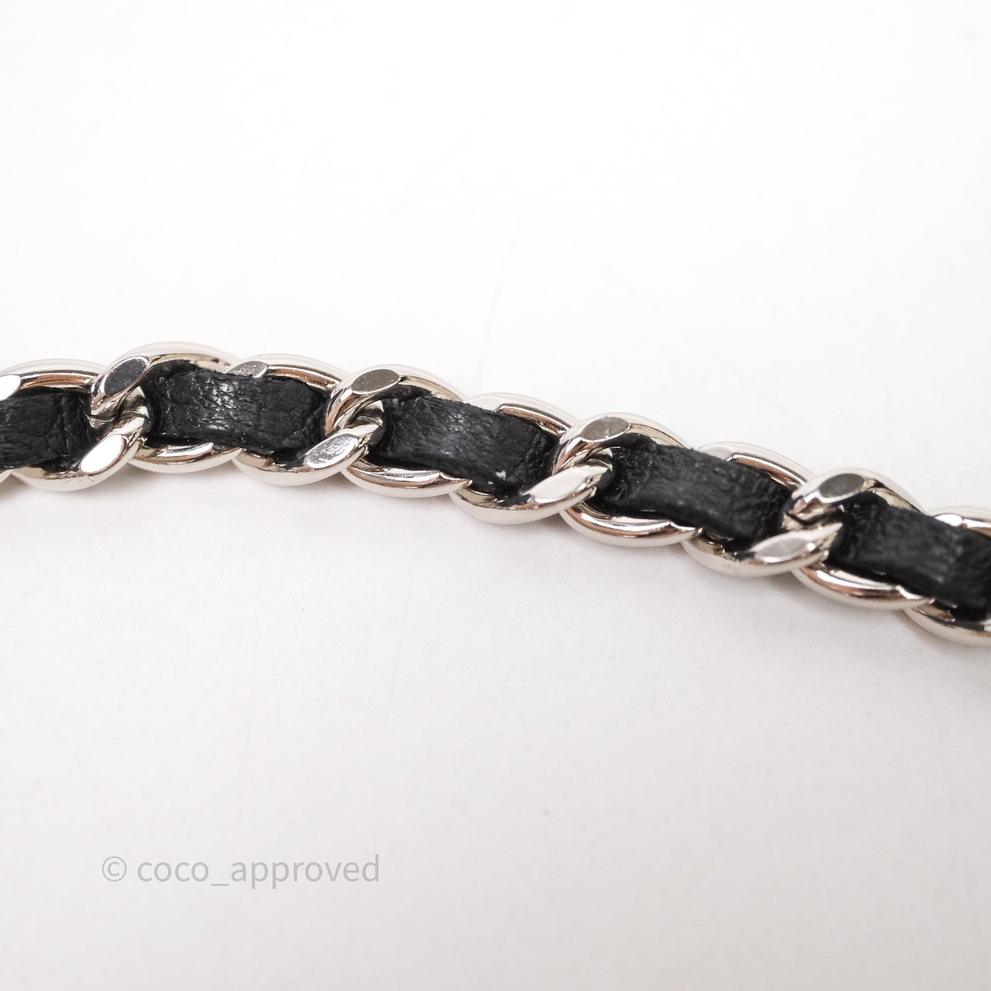 Chanel Clutch with Chain Black Lambskin Silver Hardware
