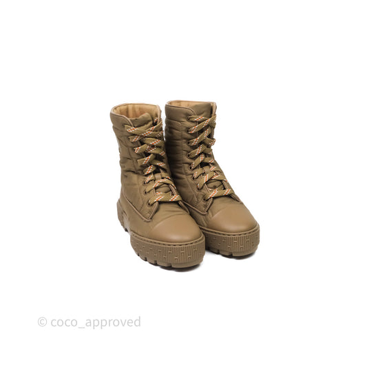 Hermes Fresh Ankle Boots Beige Size 35.5