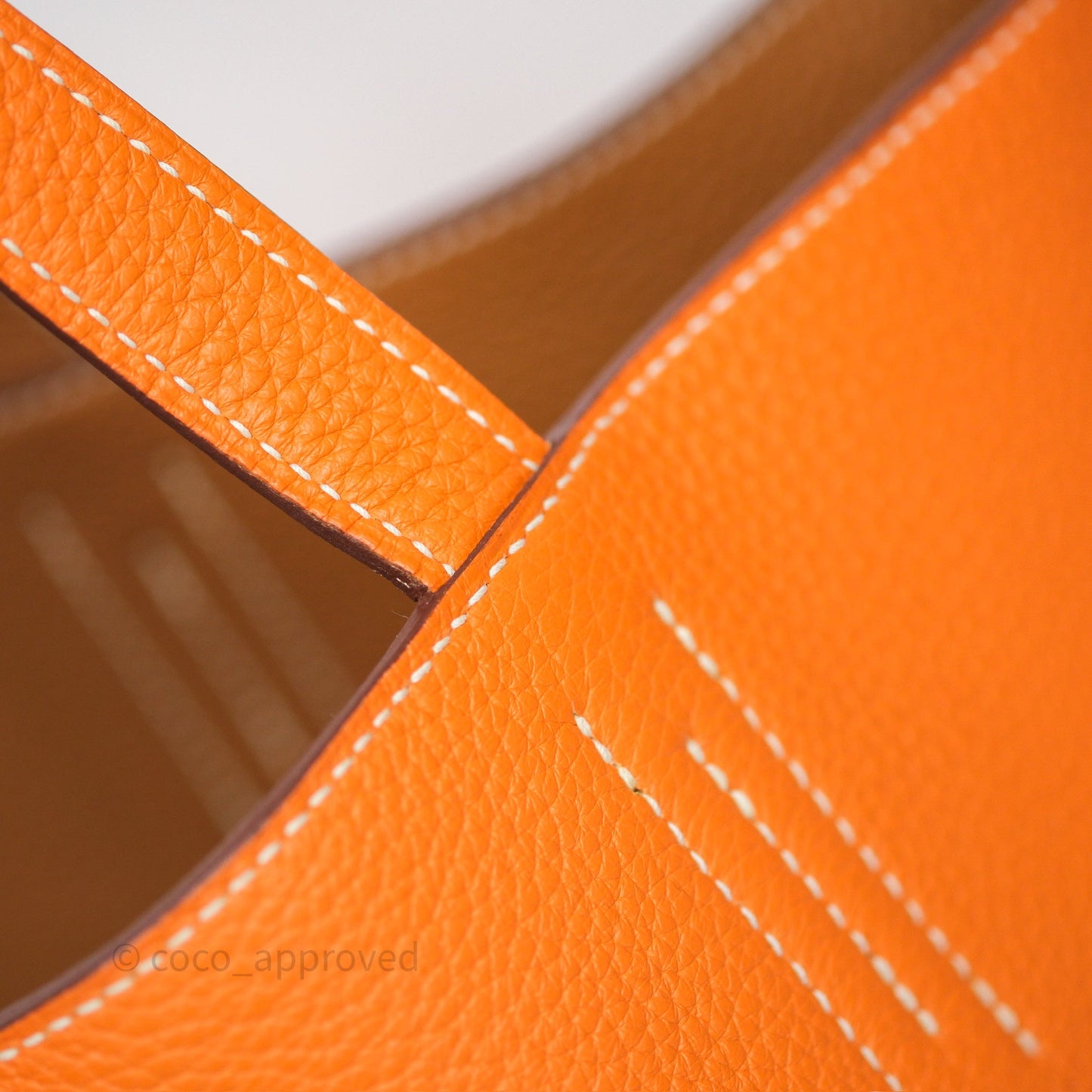 Hermès Double Sens Tote 36 Gold/ Orange Clemence