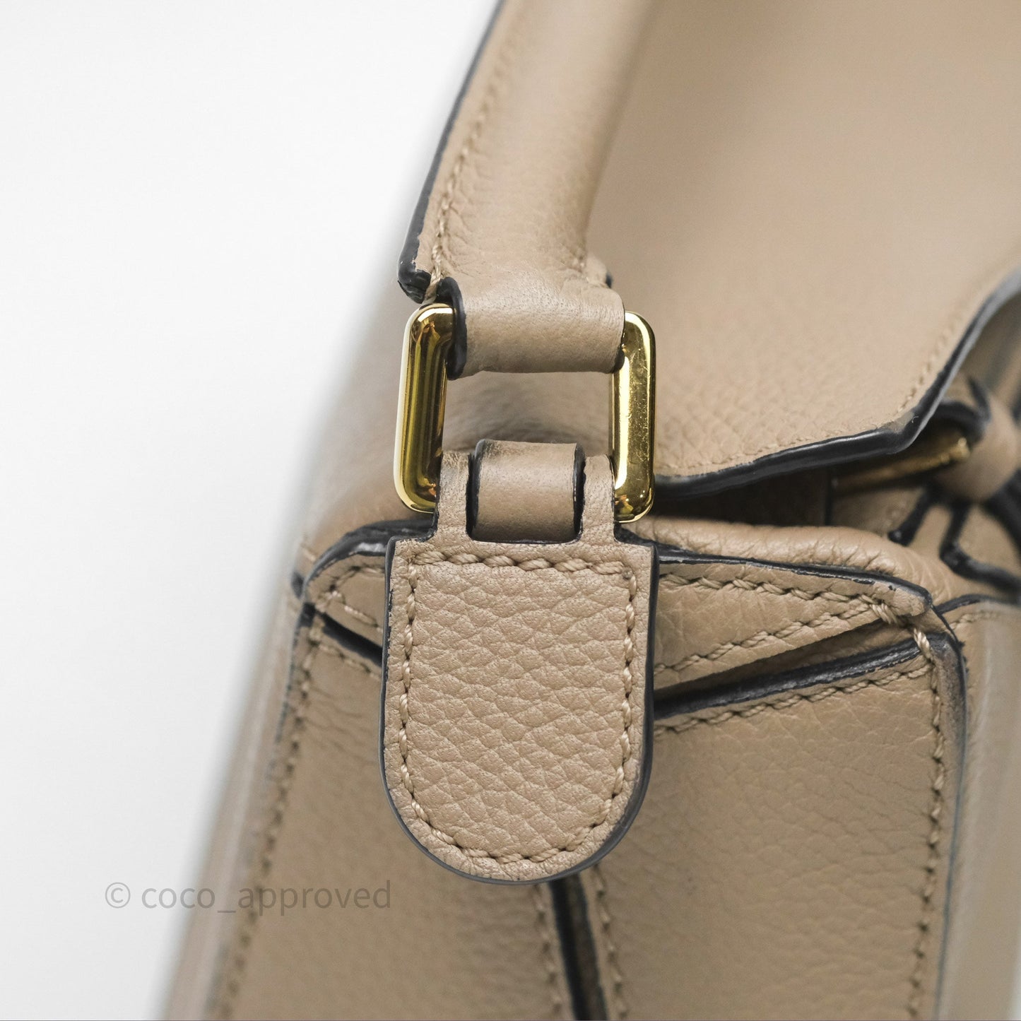 Loewe Mini Puzzle Bag Beige Calfskin