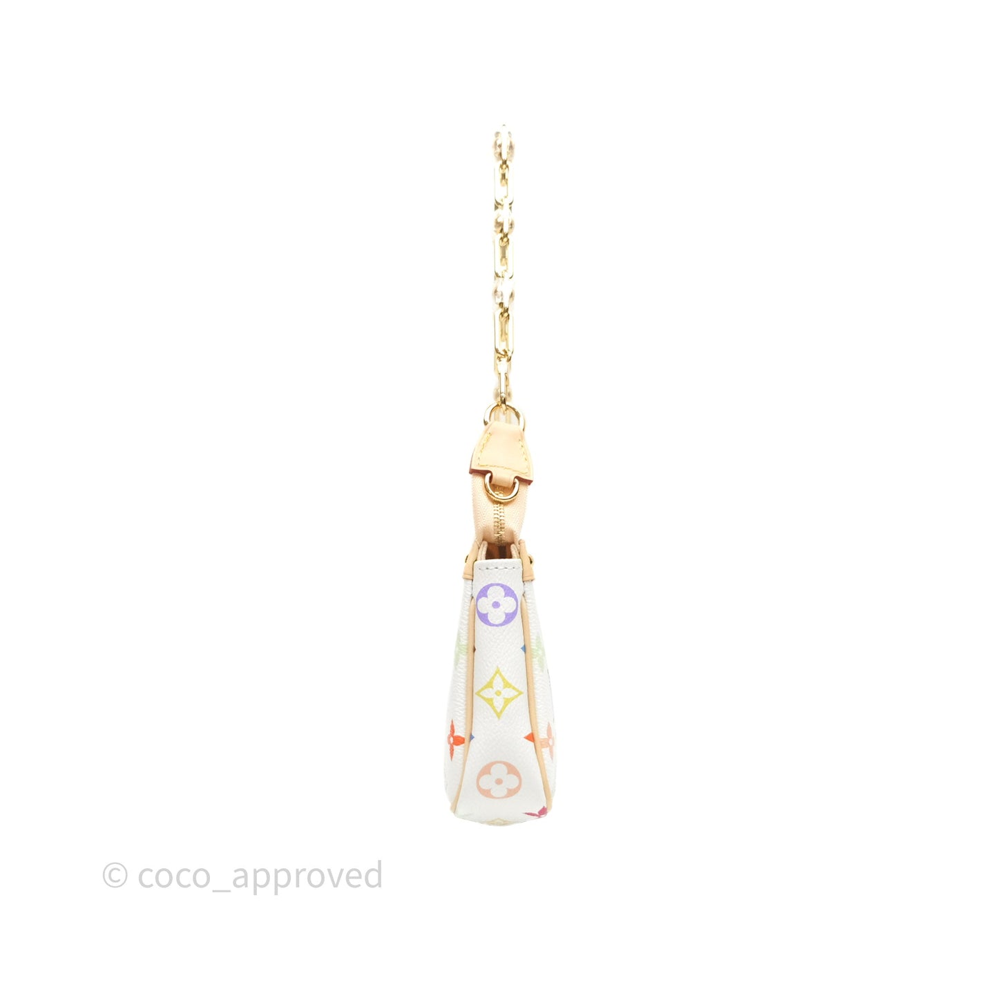 Louis Vuitton x Takashi Murakami Pochette Accessoires Multicolore Blanc Monogram Canvas