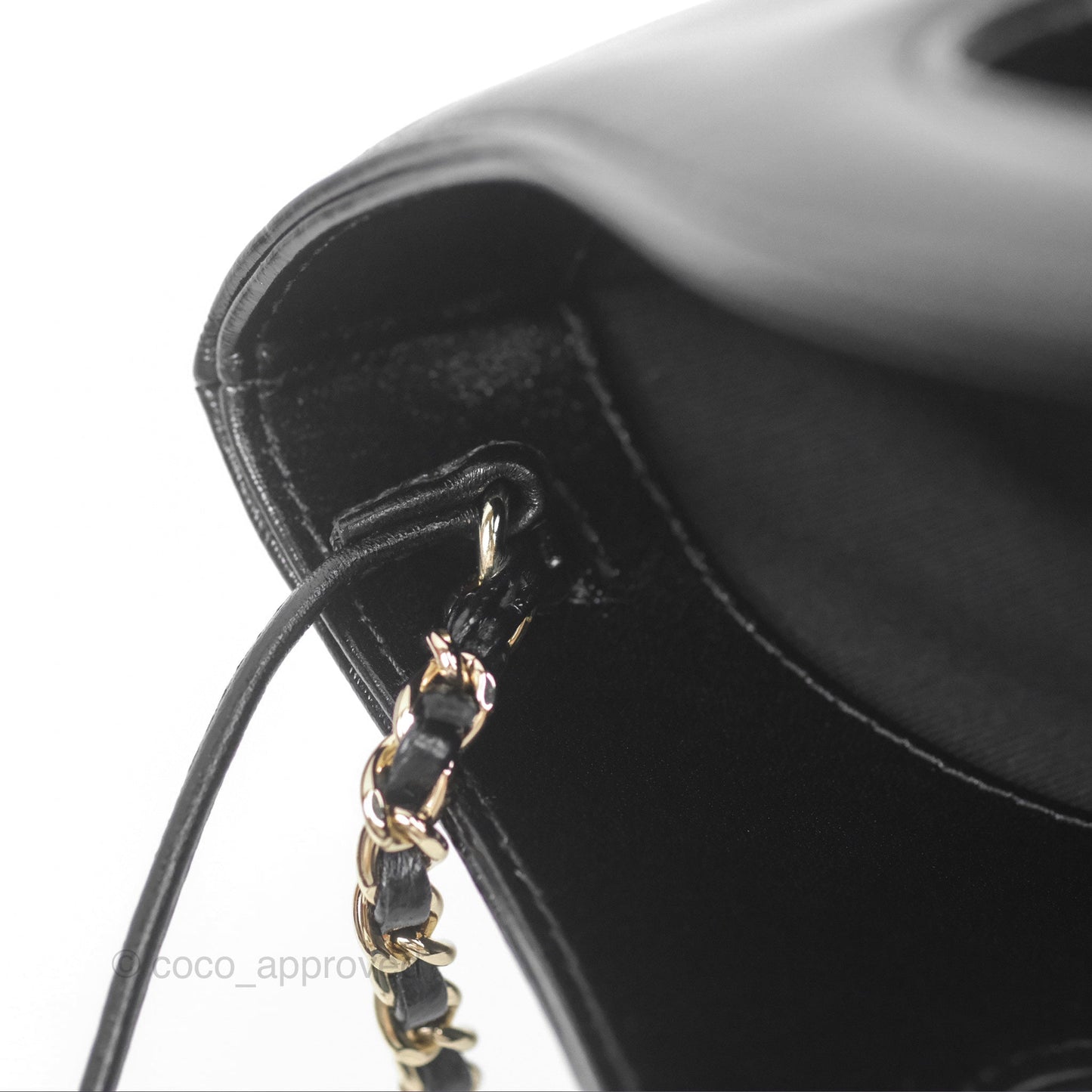 Chanel 31 Small Black Shiny Lambskin Gold Hardware 24S