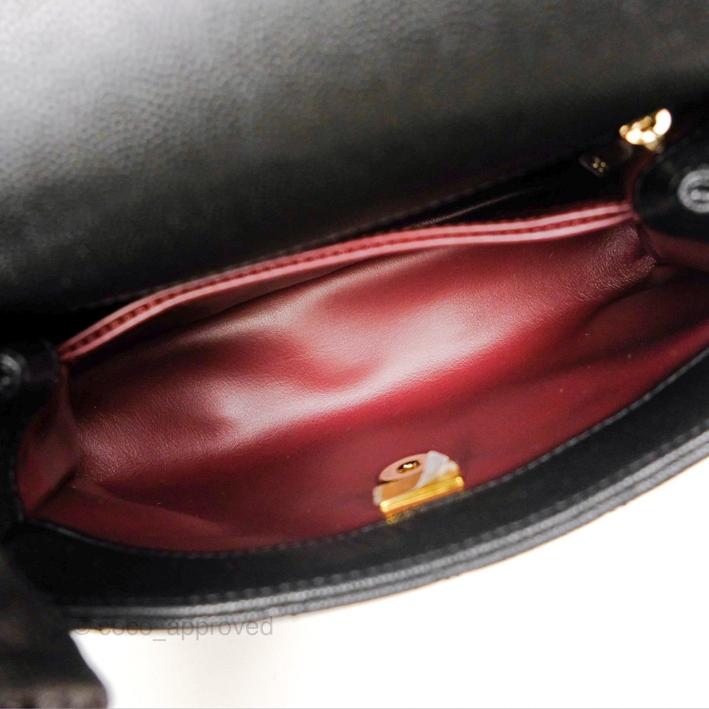 Chanel Small Coco Handle Black Caviar Gold Hardware