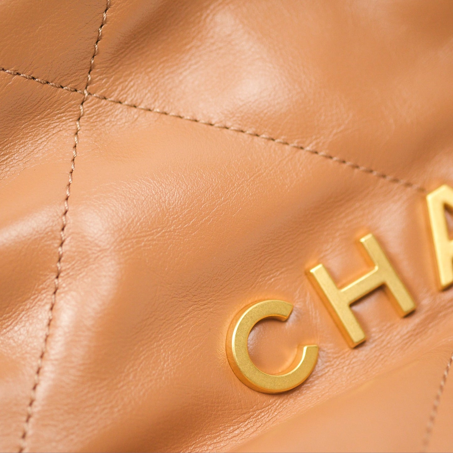 Chanel 22 Mini Bag Caramel Crumpled Calfskin