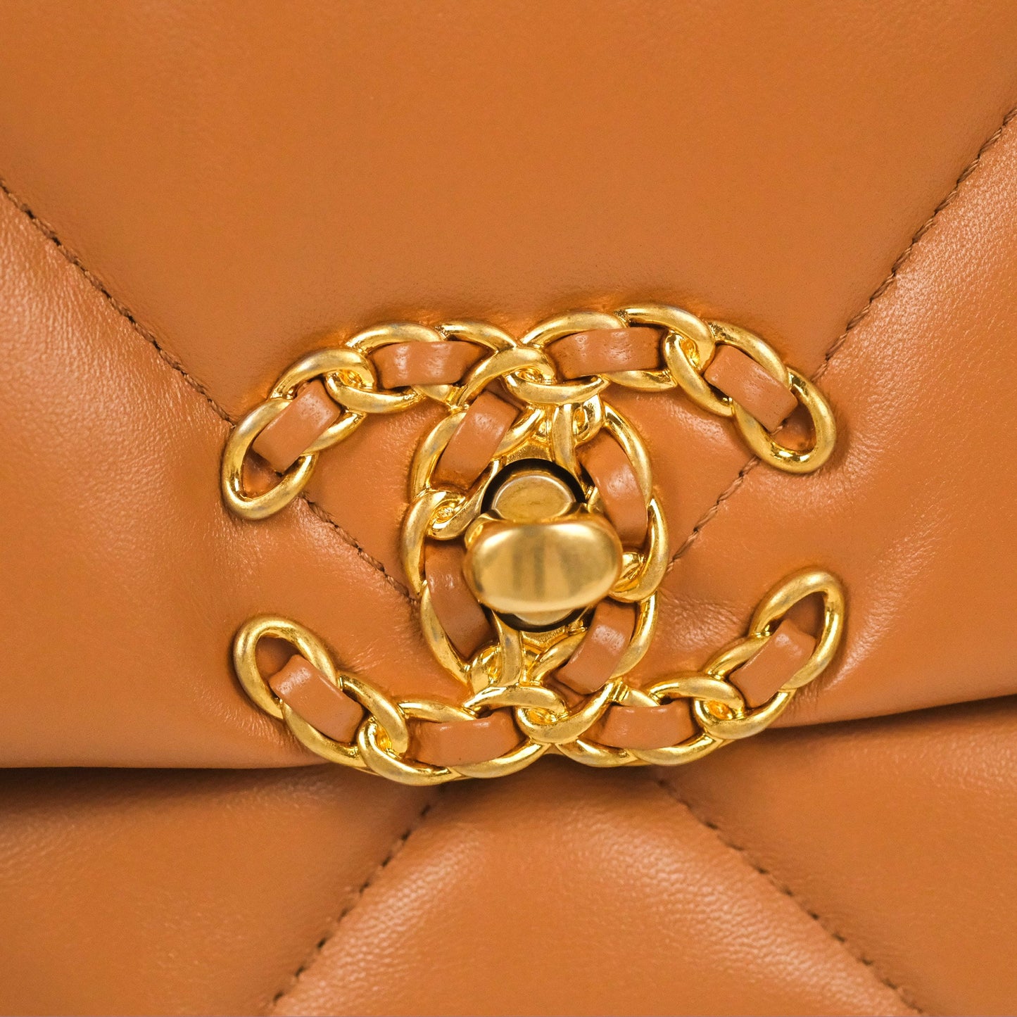 Chanel 19 Small Caramel Brown Mixed Hardware 21A