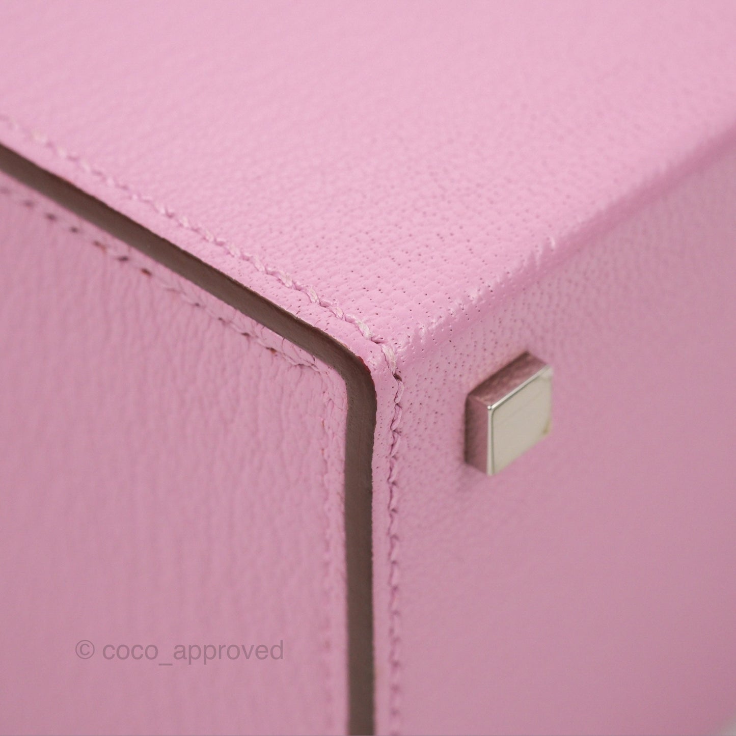 Hermès Cinhetic Box Bag Mauve Sylvestre Chevre Mysore Palladium Hardware