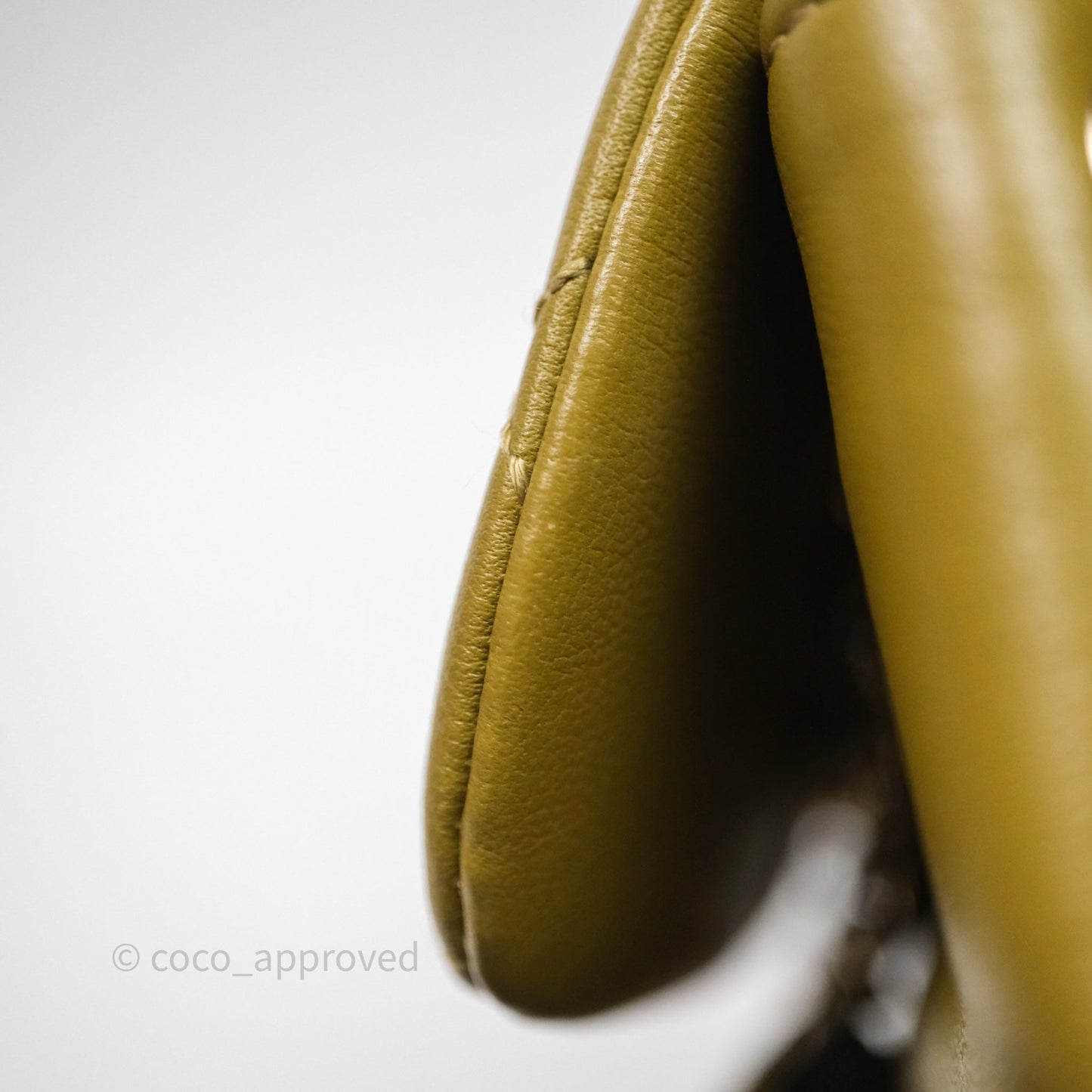 Chanel Mini Duma Backpack Olive Green Calfskin Gold Hardware