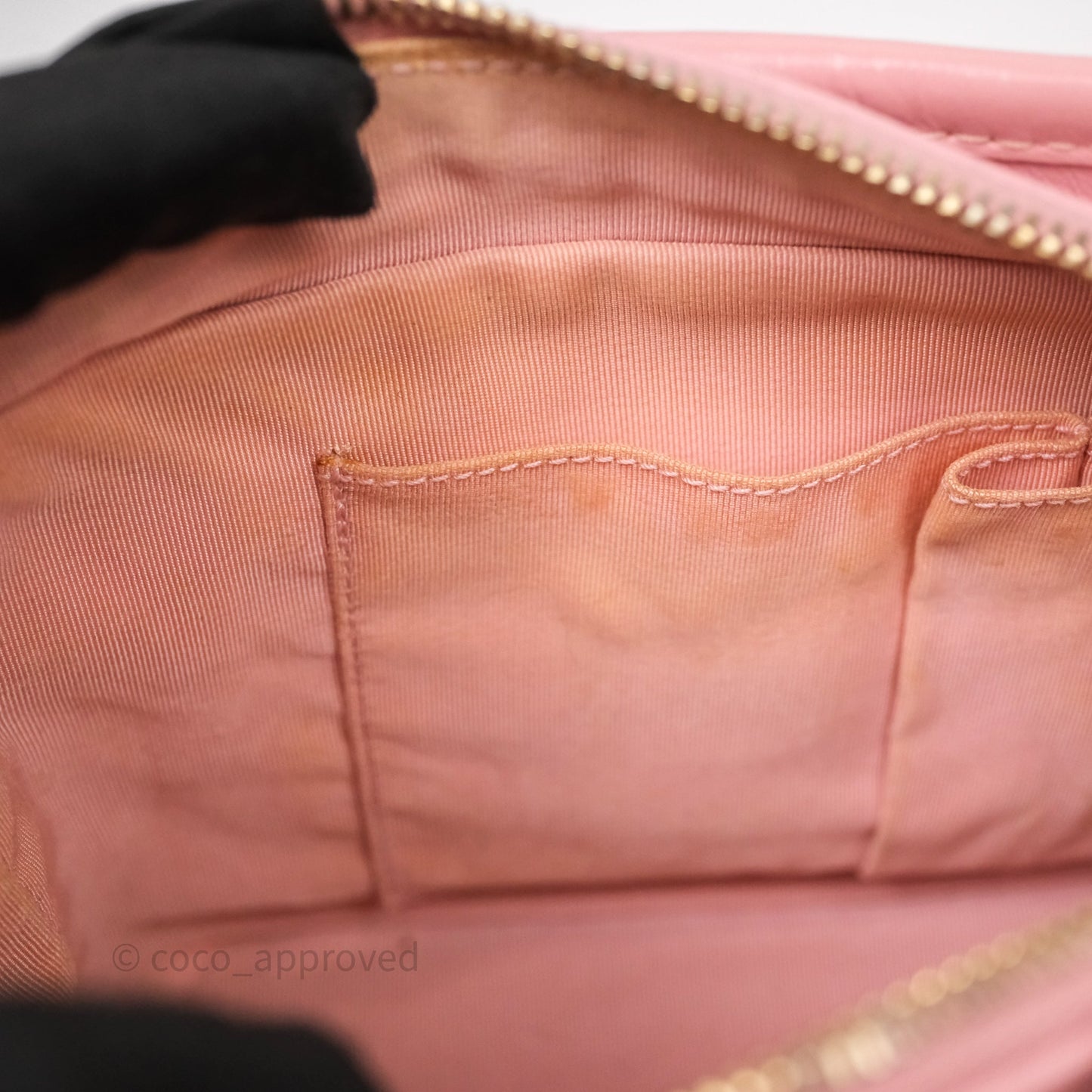 Chanel Small Gabrielle Hobo Quilted Pink Tweed Aged Calfskin