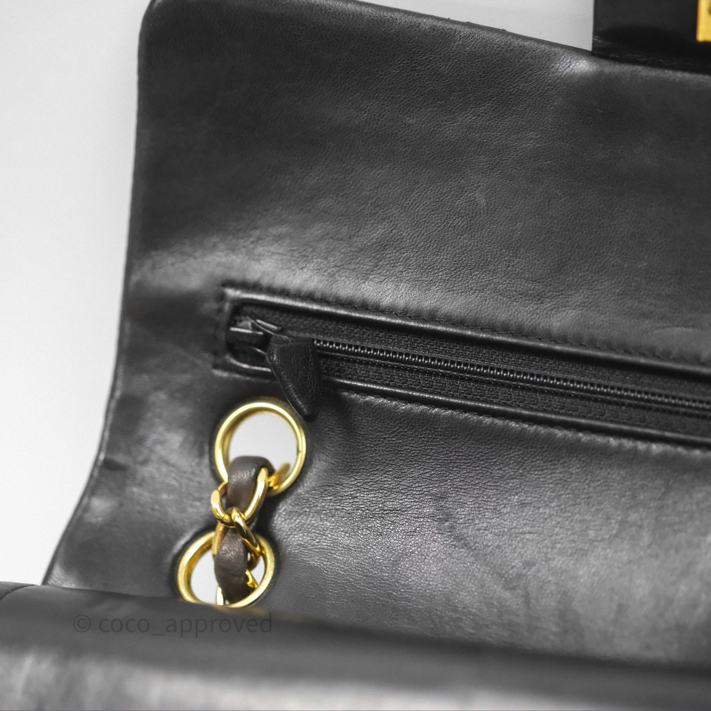 Chanel Classic Vintage Small Flap Black Lambskin 24K Gold Hardware