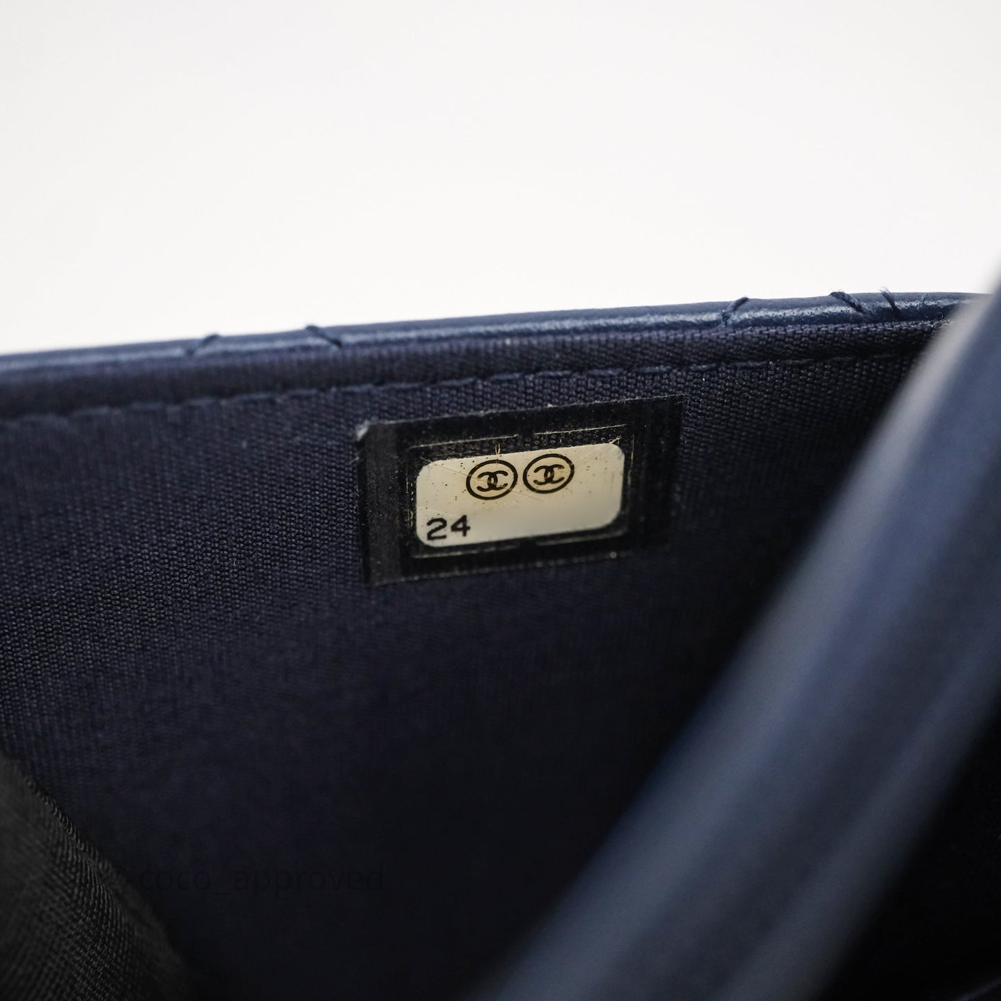 Chanel Trendy CC WOC Wallet On Chain Navy Lambskin Gold Hardware
