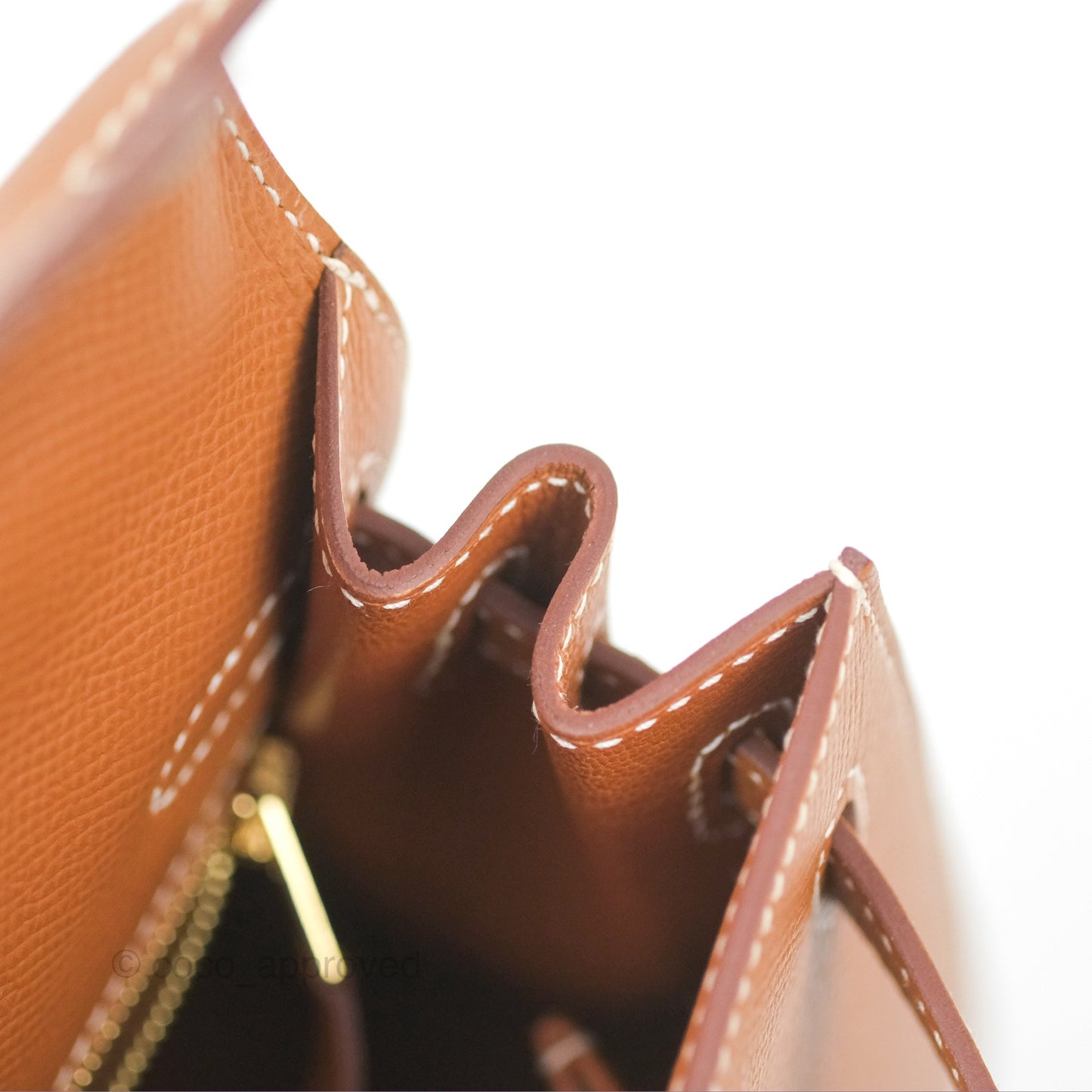 Hermès Kelly 25 Sellier Gold Epsom Gold Hardware