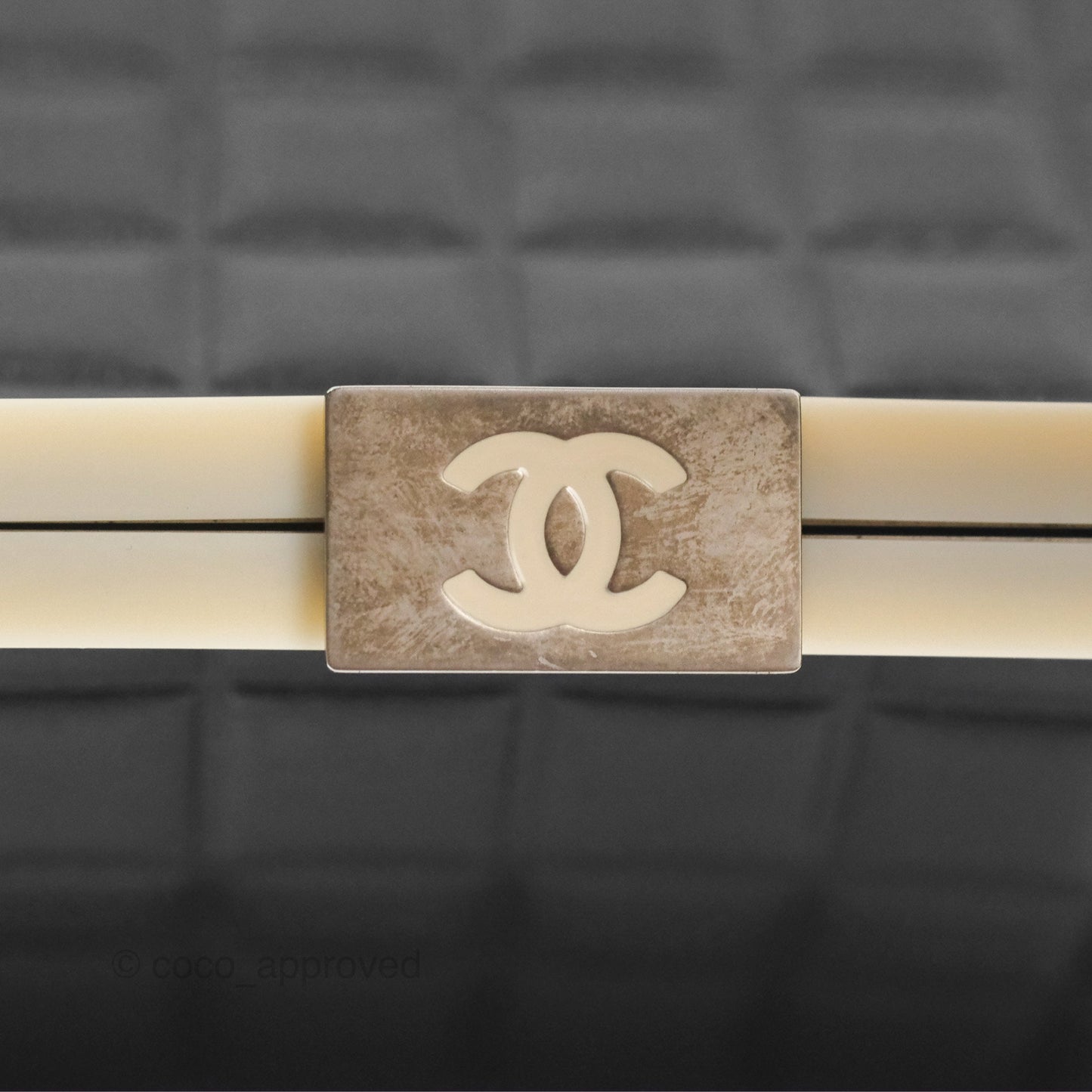 Chanel Choco Bar Shoulder Bag Black Lambskin