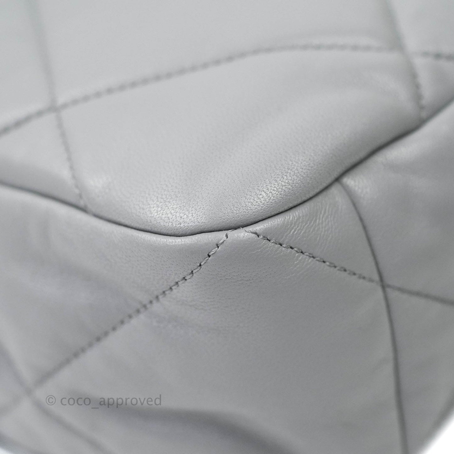 Chanel 19 Large Grey Goatskin Mixed Hardware